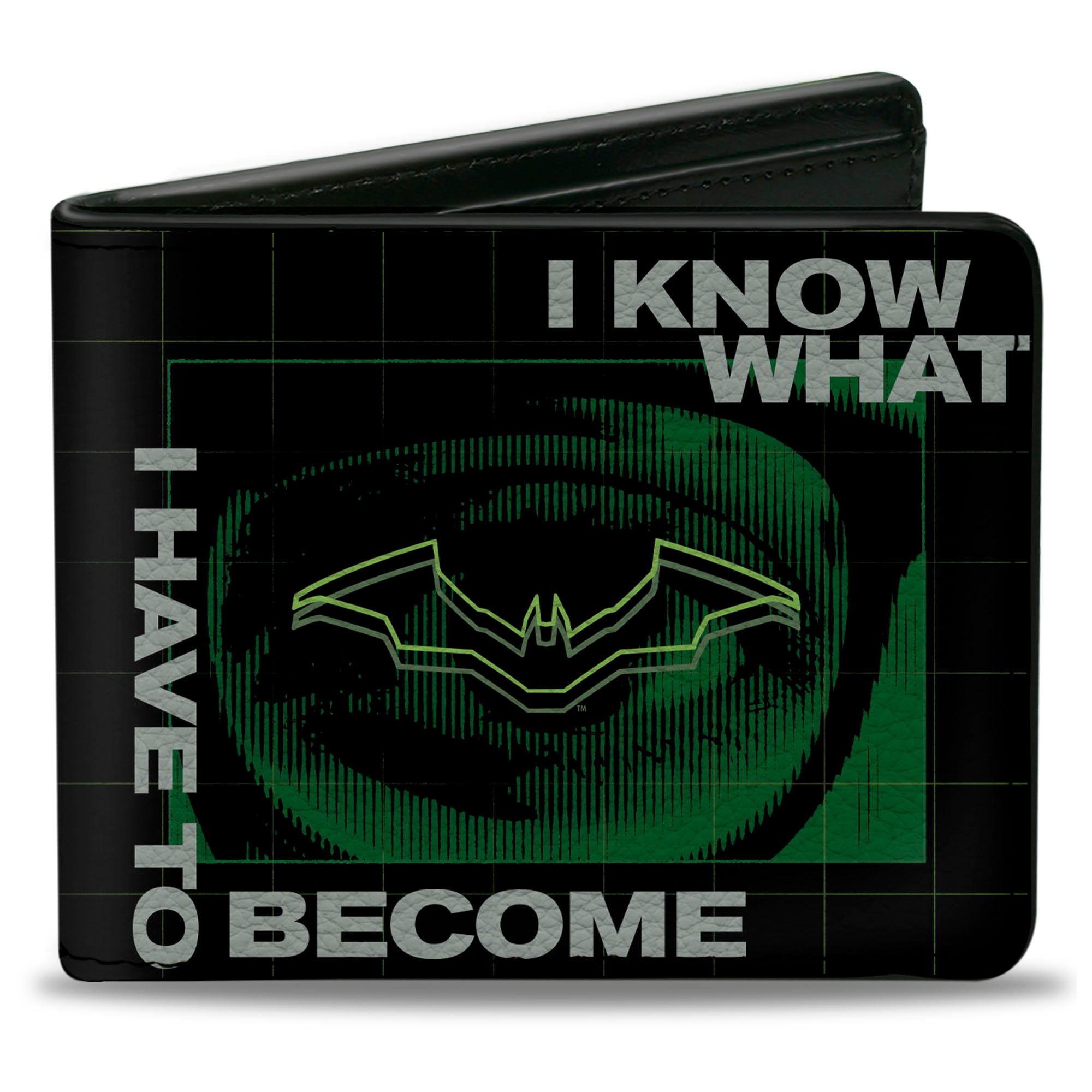 Bi-Fold Wallet - The Batman Movie Riddler I KNOW WHAT I HAVE TO BECOME Black Green White Bi-Fold Wallets DC Comics
