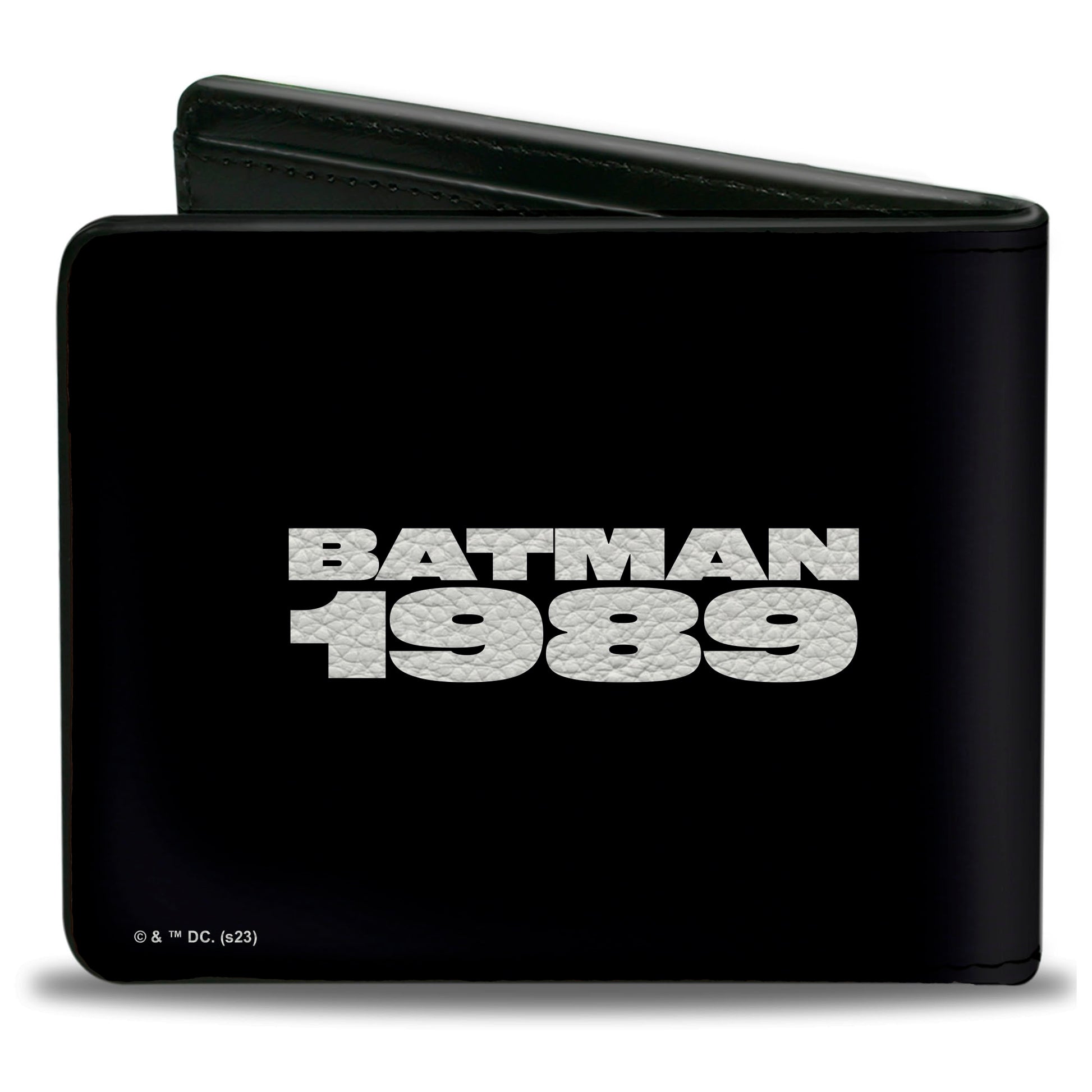 Bi-Fold Wallet - Batman 1989 Jump Pose and Quote Black/White Bi-Fold Wallets DC Comics