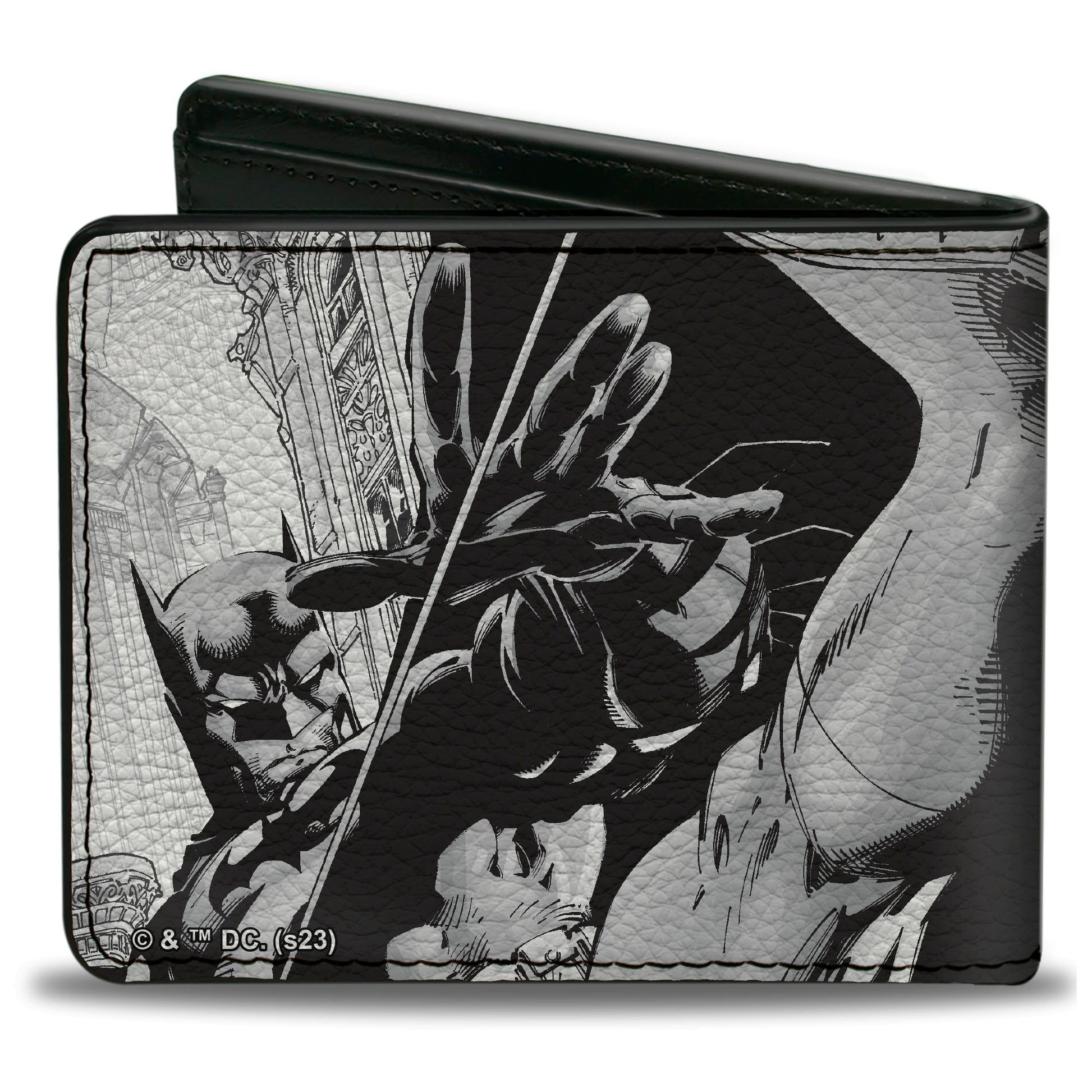 Bi-Fold Wallet - Batman Jim Lee Hush Chain and Grappling Hook Pencils White/Black Bi-Fold Wallets DC Comics