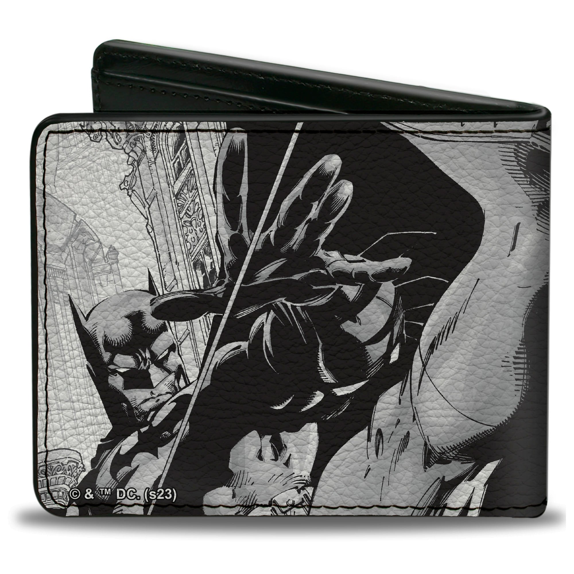 Bi-Fold Wallet - Batman Jim Lee Hush Chain and Grappling Hook Pencils White/Black Bi-Fold Wallets DC Comics