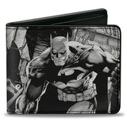 Bi-Fold Wallet - Batman Jim Lee Hush Chain and Grappling Hook Pencils White/Black Bi-Fold Wallets DC Comics