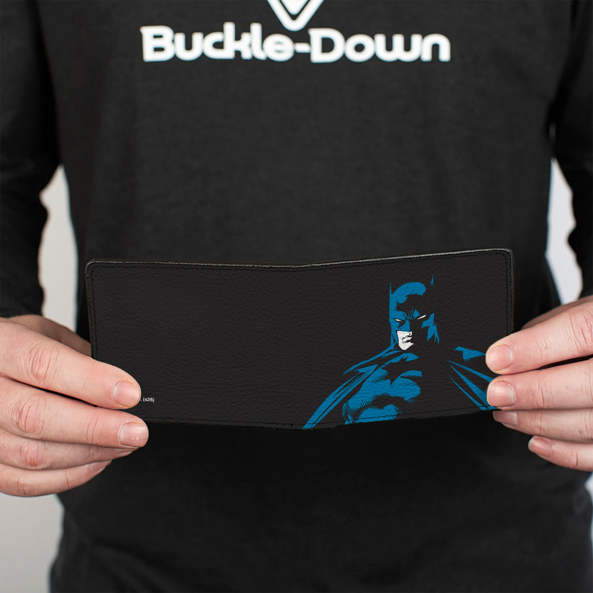 Bi-Fold Wallet - Batman Dark Knight Pose Black/Blue/White Bi-Fold Wallets DC Comics
