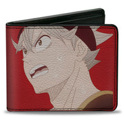 Bi-Fold Wallet - Black Clover Asta Sweating Pose Red Bi-Fold Wallets Black Clover