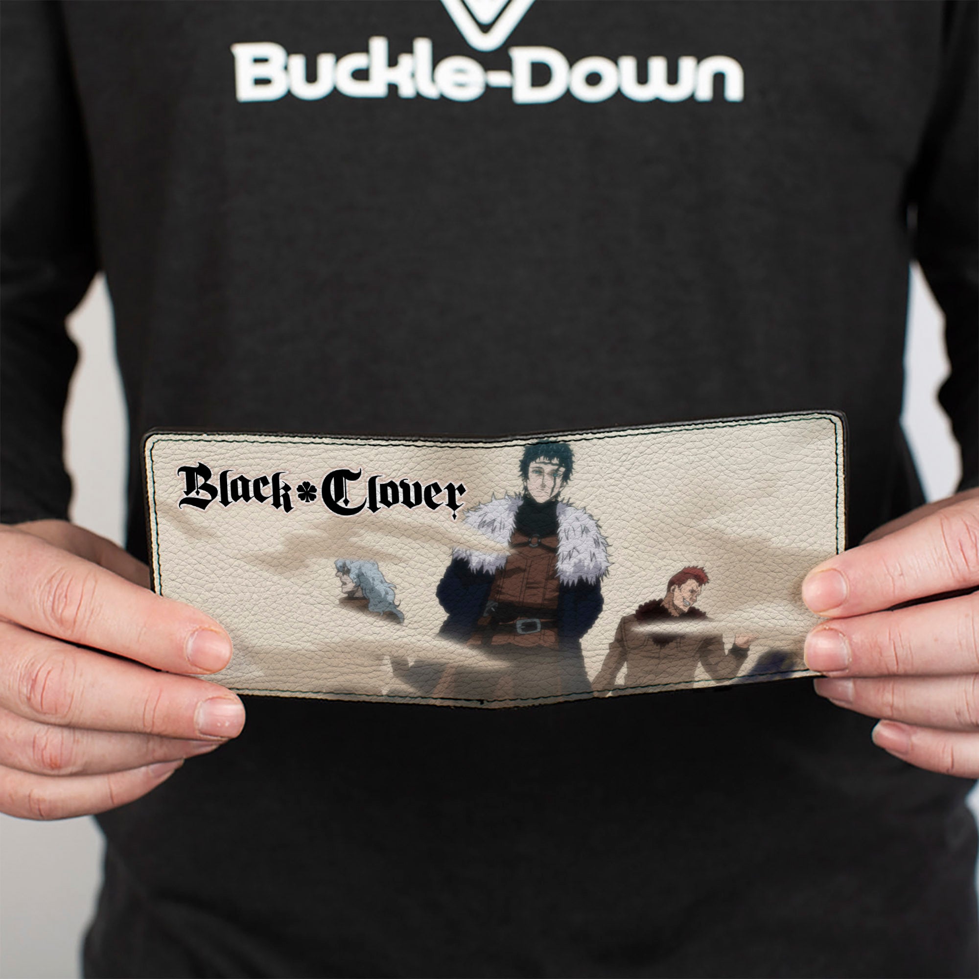 Bi-Fold Wallet - BLACK CLOVER Zenon and Dark Disciples Base Scene and Title Logo Bi-Fold Wallets Black Clover