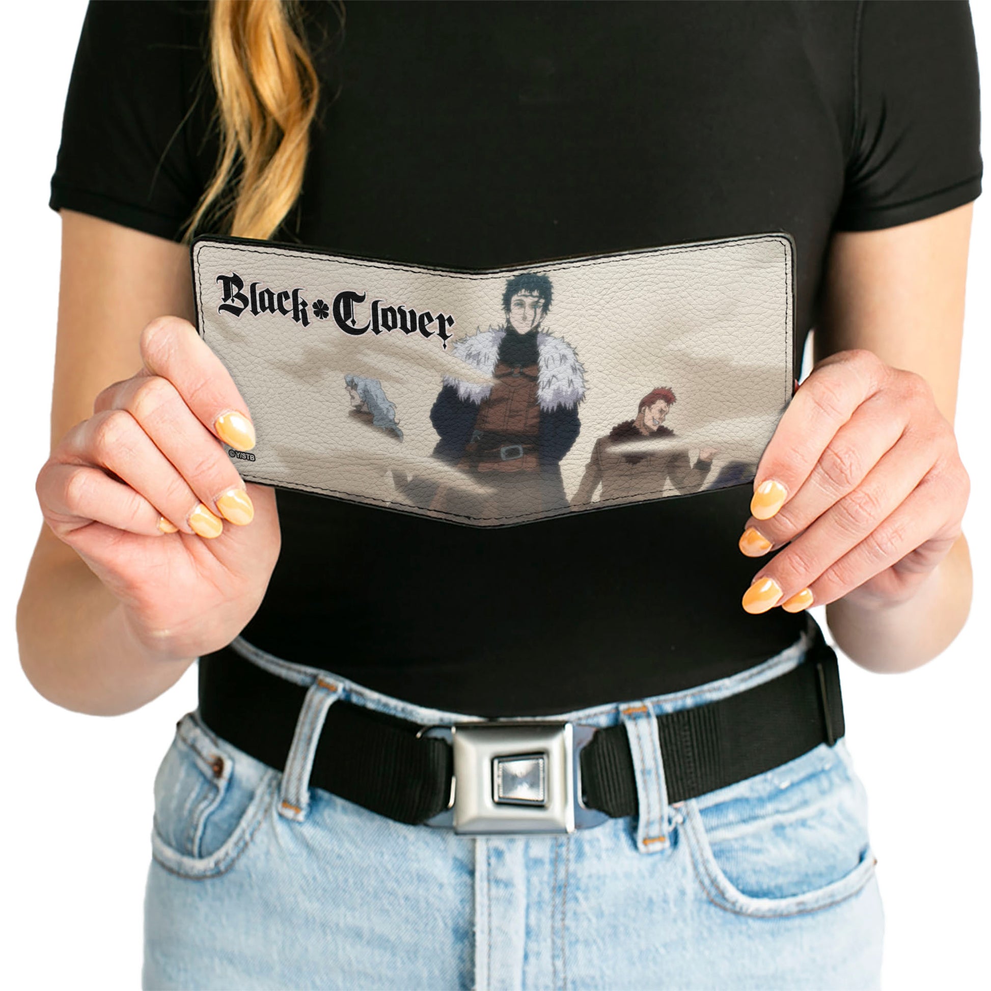 Bi-Fold Wallet - BLACK CLOVER Zenon and Dark Disciples Base Scene and Title Logo Bi-Fold Wallets Black Clover