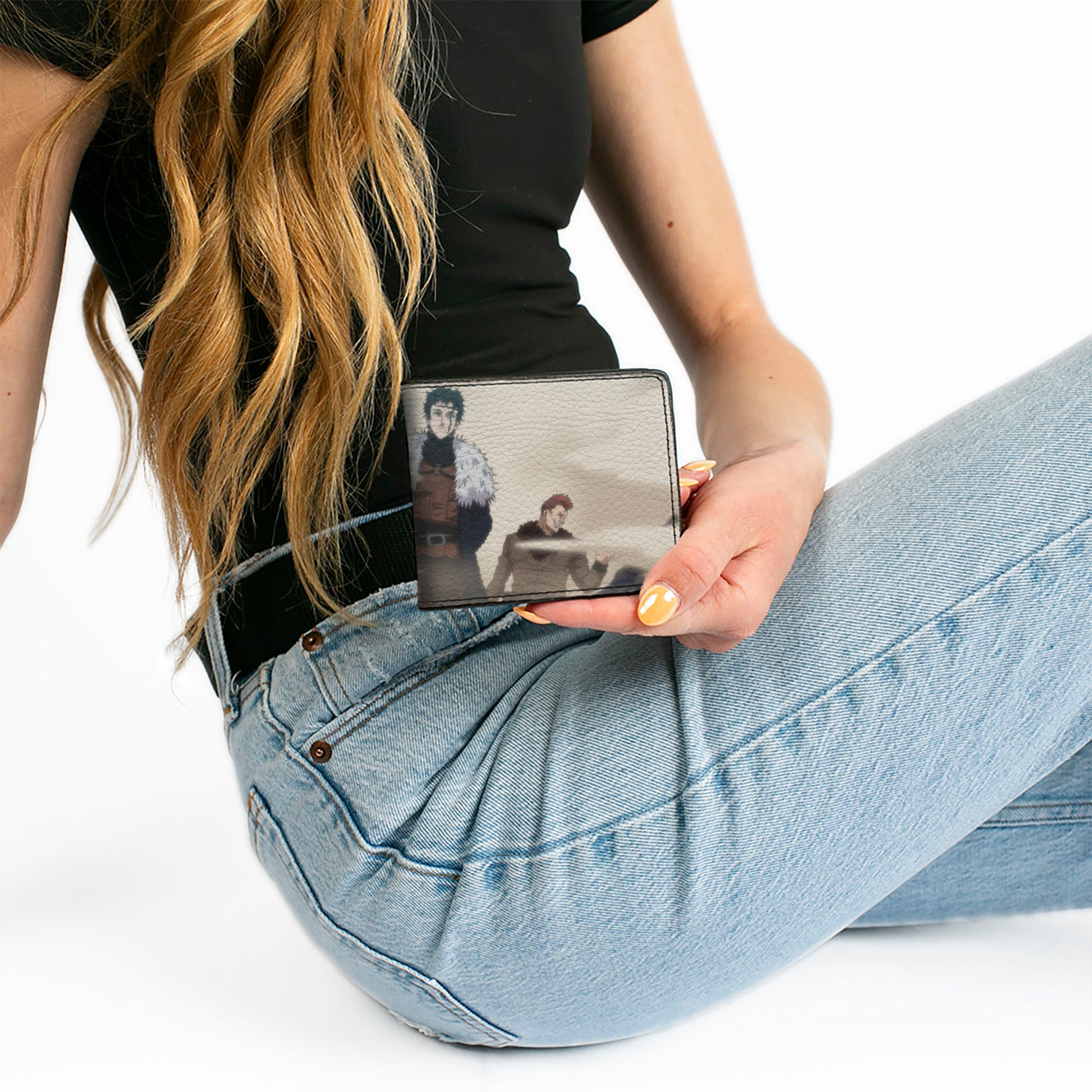 Bi-Fold Wallet - BLACK CLOVER Zenon and Dark Disciples Base Scene and Title Logo Bi-Fold Wallets Black Clover