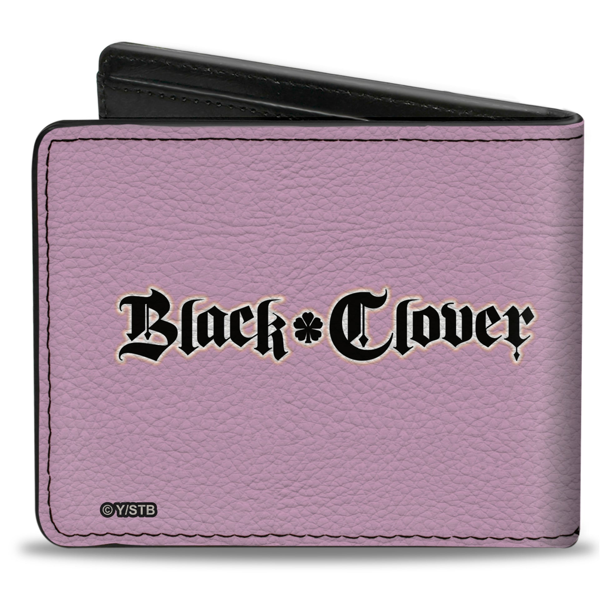 Bi-Fold Wallet - BLACK CLOVER Chibi Noelle Hash Tag Pose and Title Logo Pinks Bi-Fold Wallets Black Clover