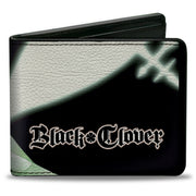 Bi-Fold Wallet - Black Clover Yuno Sylph Spirit Dive Sword Pose Black/Greens Bi-Fold Wallets Black Clover