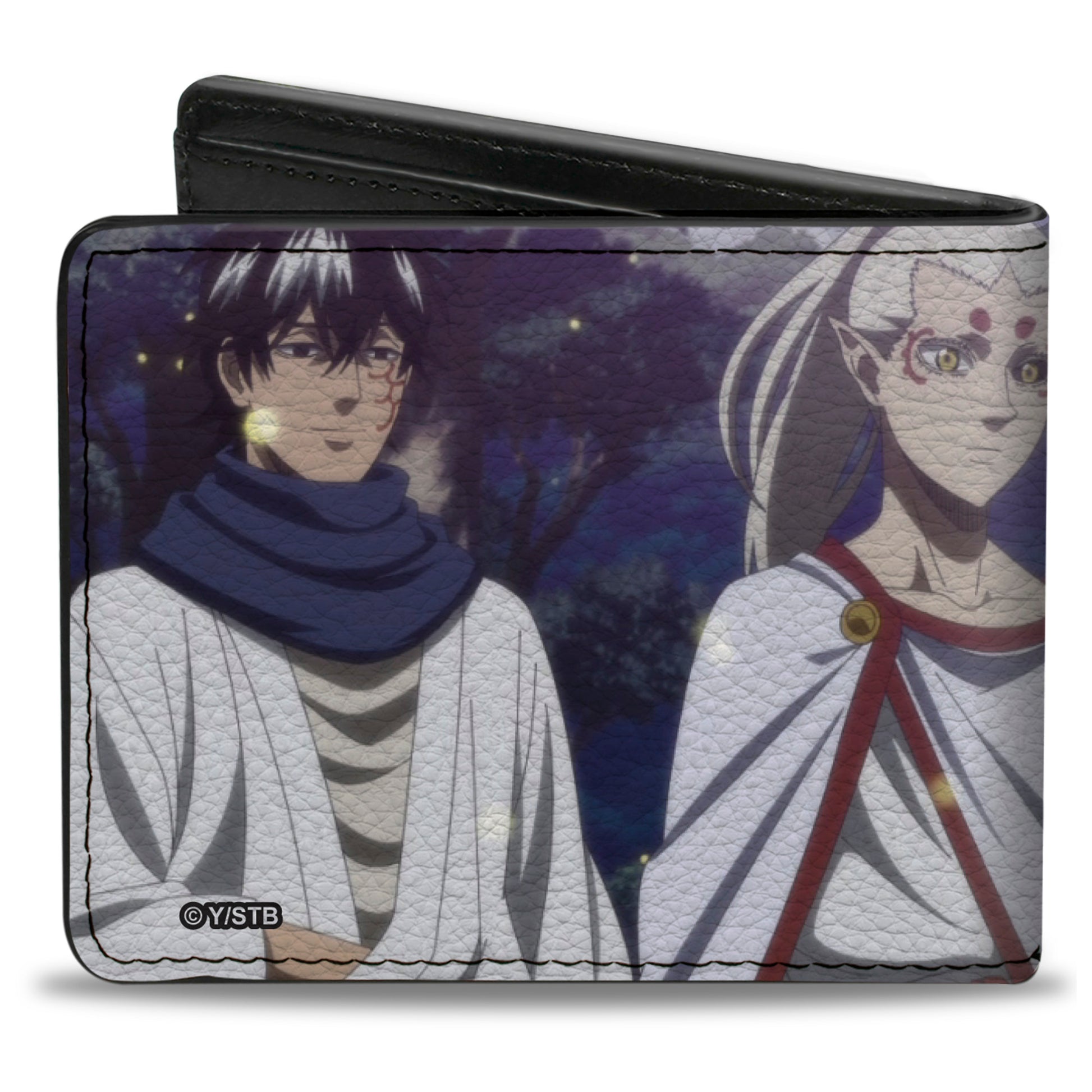 Bi-Fold Wallet - BLACK CLOVER Eye of the Midnight Sun Elysia Elf Group Scene and Title Logo Bi-Fold Wallets Black Clover