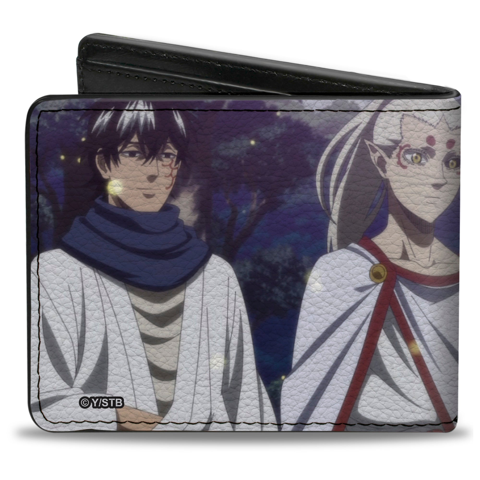 Bi-Fold Wallet - BLACK CLOVER Eye of the Midnight Sun Elysia Elf Group Scene and Title Logo Bi-Fold Wallets Black Clover