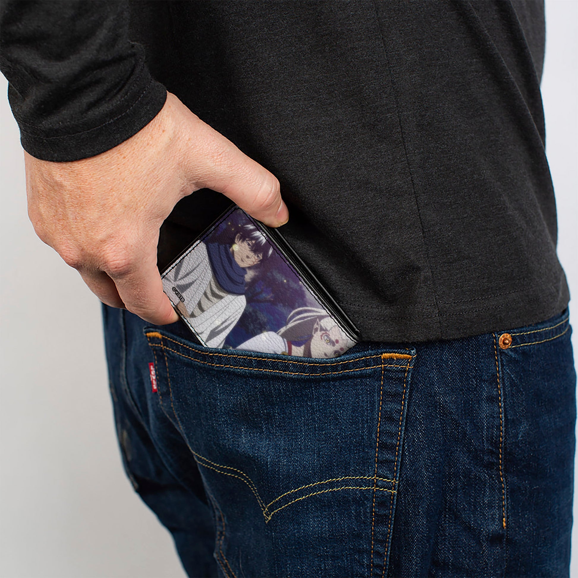 Bi-Fold Wallet - BLACK CLOVER Eye of the Midnight Sun Elysia Elf Group Scene and Title Logo Bi-Fold Wallets Black Clover