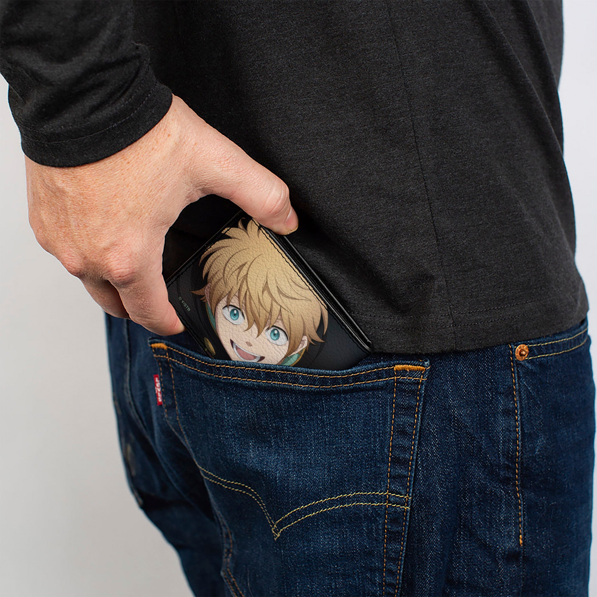 Bi-Fold Wallet - Black Clover Luck and Magna Looking Up Scene Bi-Fold Wallets Black Clover