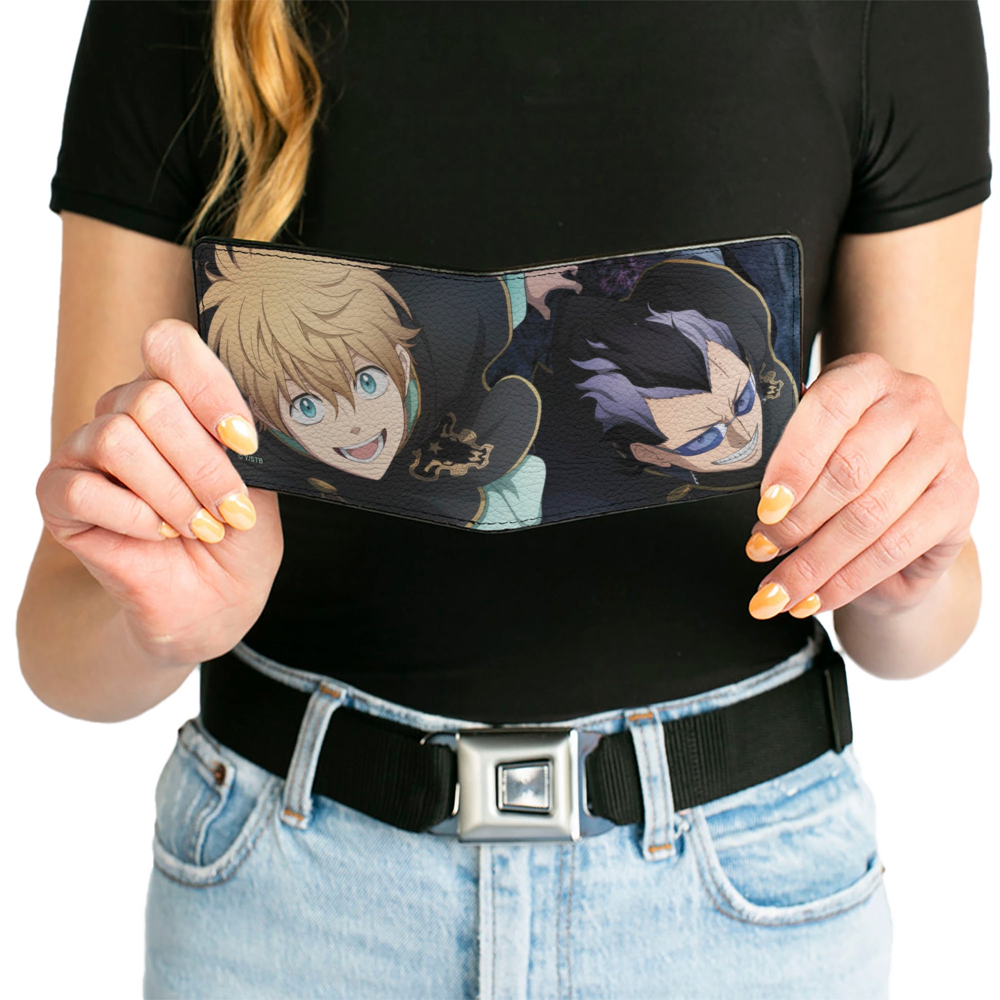 Bi-Fold Wallet - Black Clover Luck and Magna Looking Up Scene Bi-Fold Wallets Black Clover