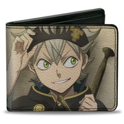Bi-Fold Wallet - Black Clover Asta Sideways Look Pose Tans Bi-Fold Wallets Black Clover