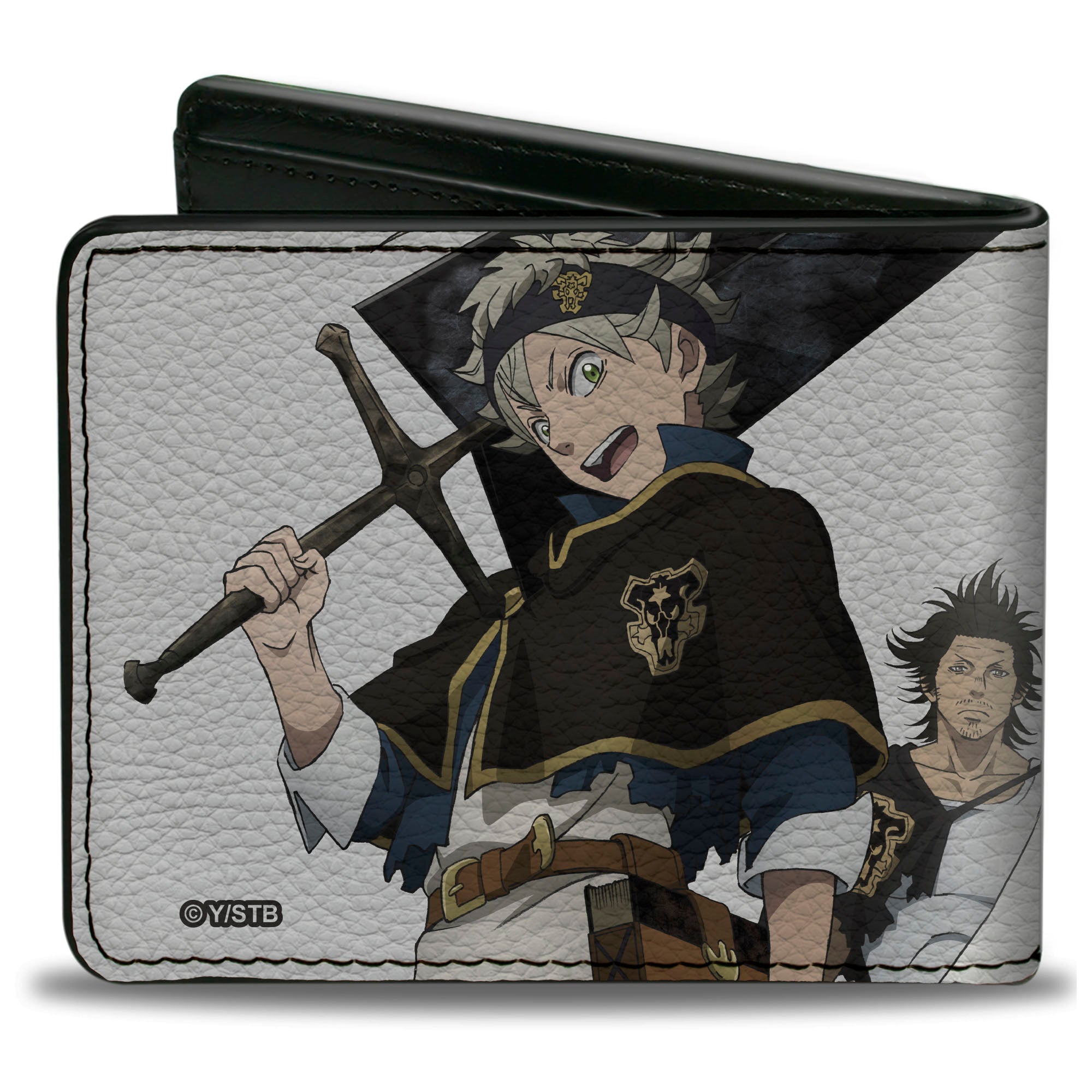 Bi-Fold Wallet - Black Clover Asta Yami and Noelle Group Pose Gray Bi-Fold Wallets Crunchyroll