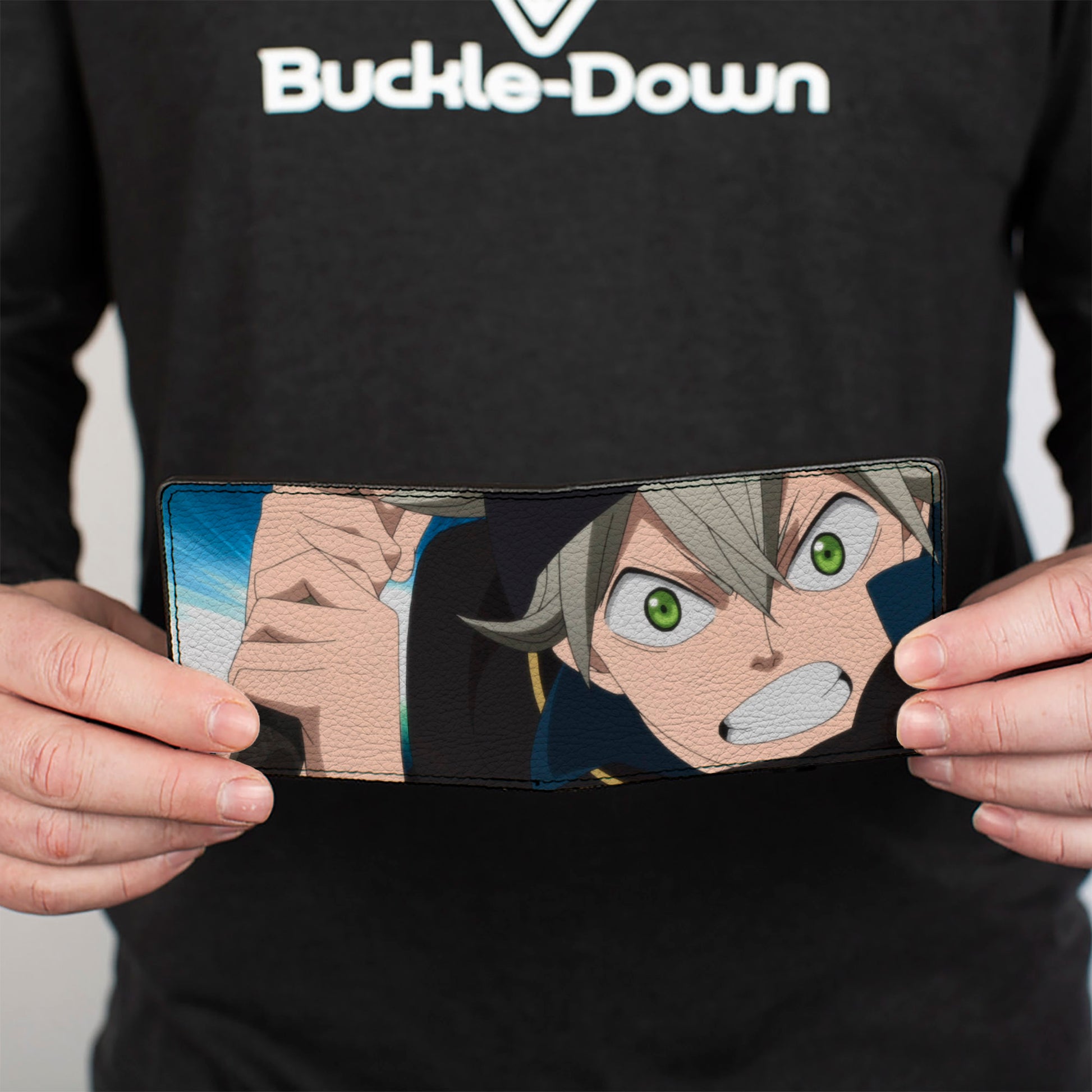 Bi-Fold Wallet - Black Clover Asta Training Pose Close-Up Bi-Fold Wallets Black Clover