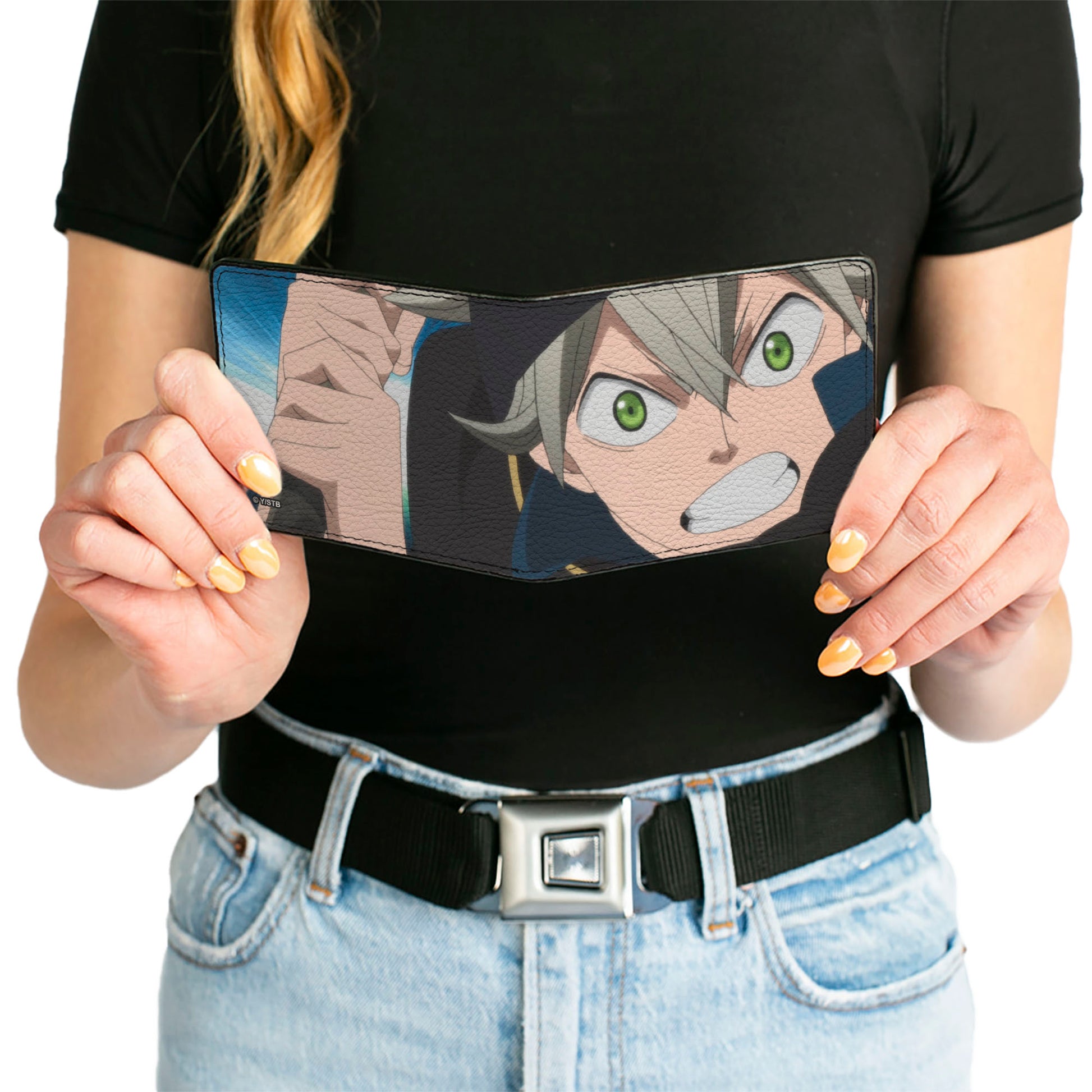 Bi-Fold Wallet - Black Clover Asta Training Pose Close-Up Bi-Fold Wallets Black Clover