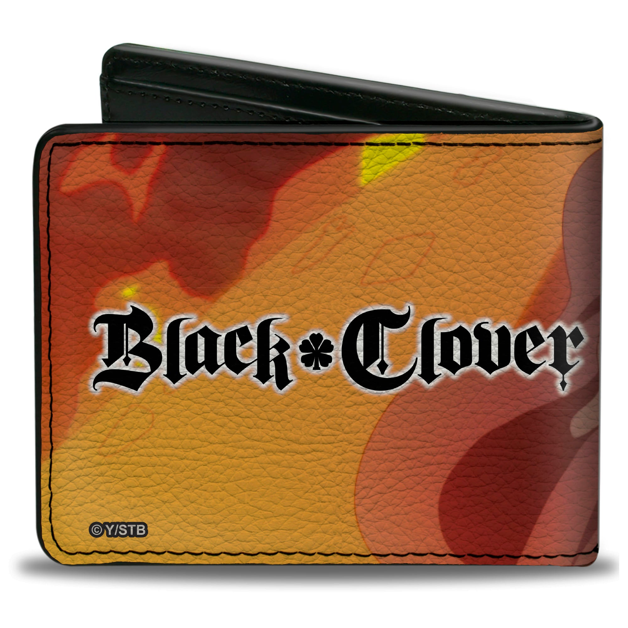 Bi-Fold Wallet - BLACK CLOVER Charlotte Roselei Action Pose and Title Logo Bi-Fold Wallets Black Clover