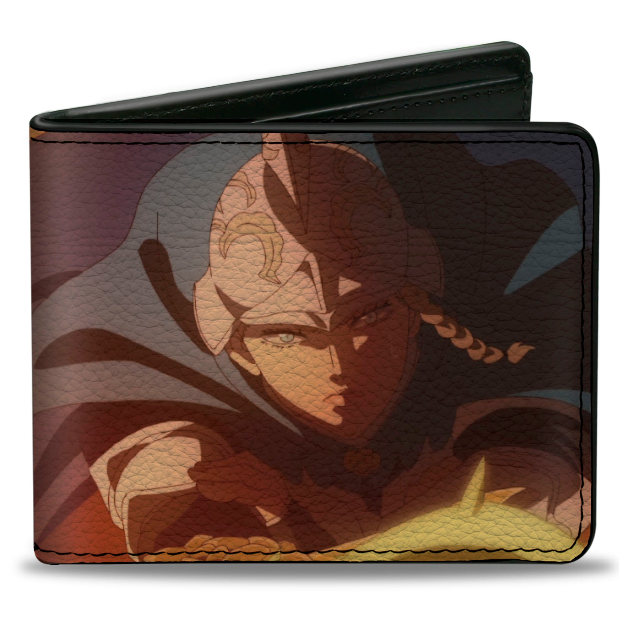 Bi-Fold Wallet - BLACK CLOVER Charlotte Roselei Action Pose and Title Logo Bi-Fold Wallets Black Clover