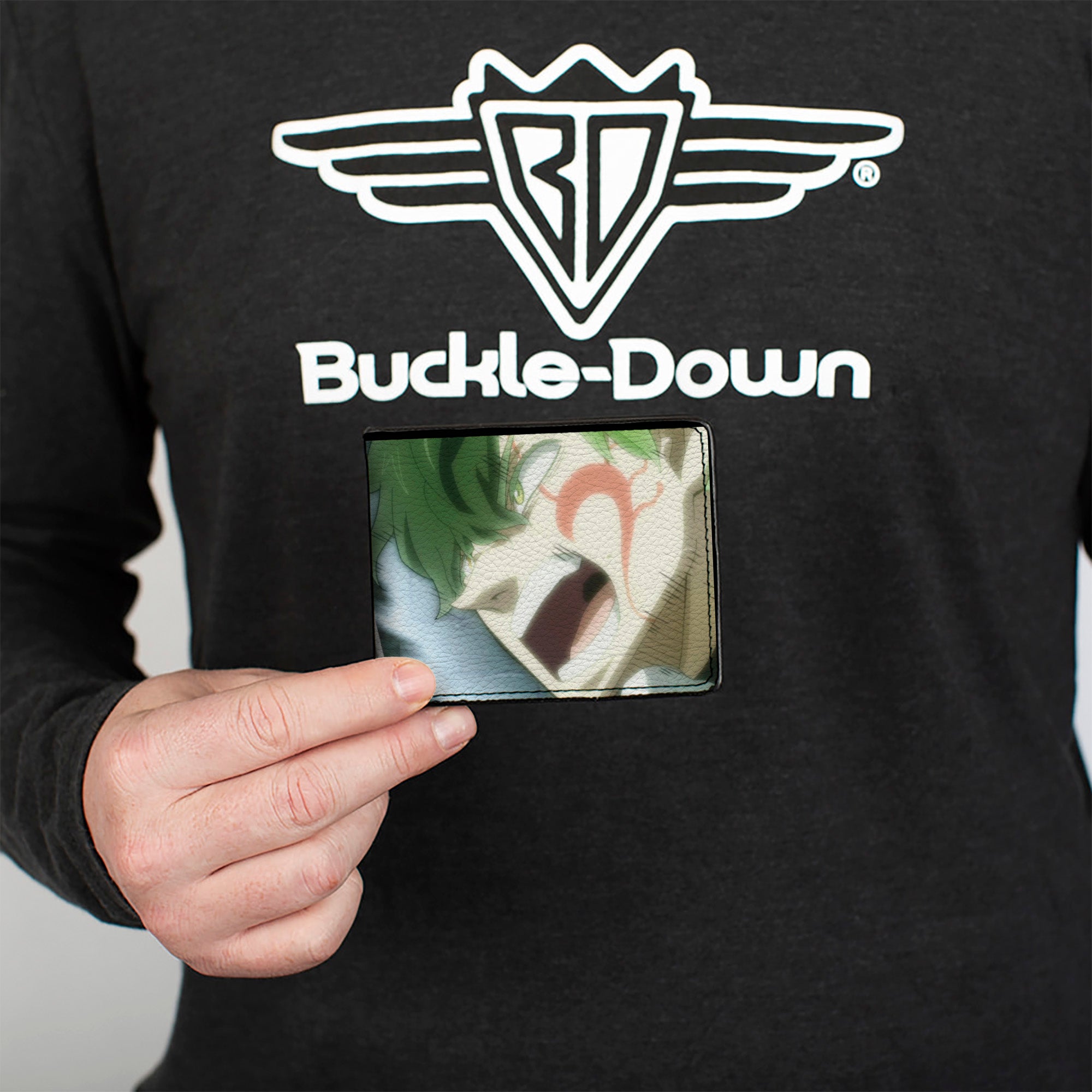 Bi-Fold Wallet - BLACK CLOVER Asta Anti Magic Yuno Spirit Dive Face Off Bi-Fold Wallets Black Clover