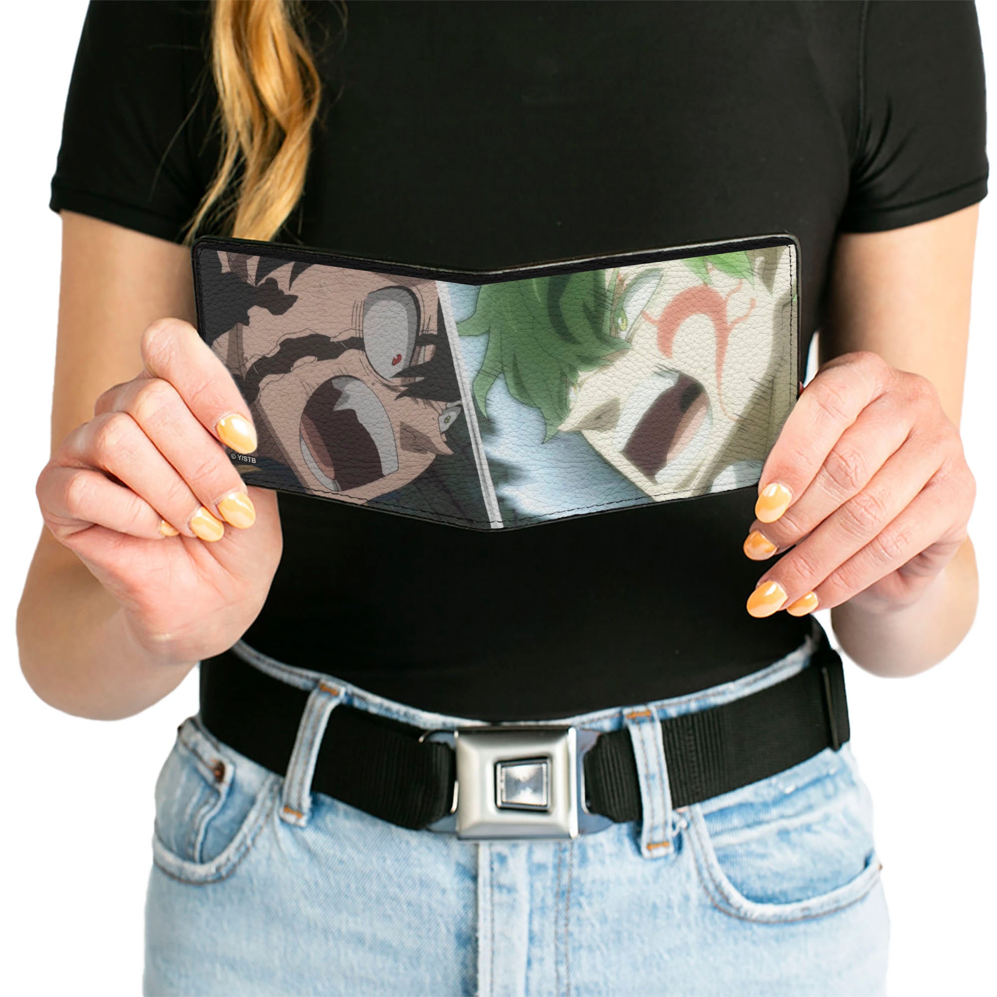 Bi-Fold Wallet - BLACK CLOVER Asta Anti Magic Yuno Spirit Dive Face Off Bi-Fold Wallets Black Clover