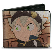 Bi-Fold Wallet - Black Clover Chibi Leopold and Asta Pose Bi-Fold Wallets Black Clover