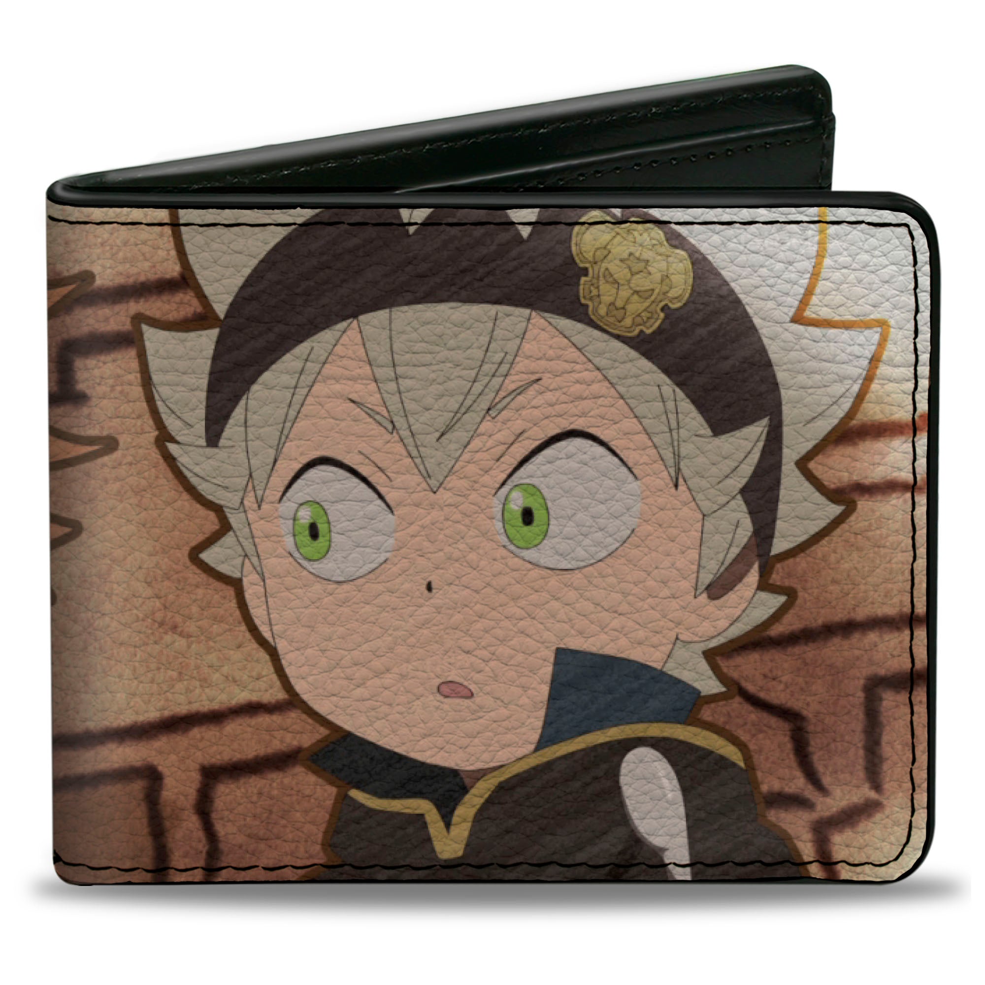 Bi-Fold Wallet - Black Clover Chibi Leopold and Asta Pose Bi-Fold Wallets Black Clover