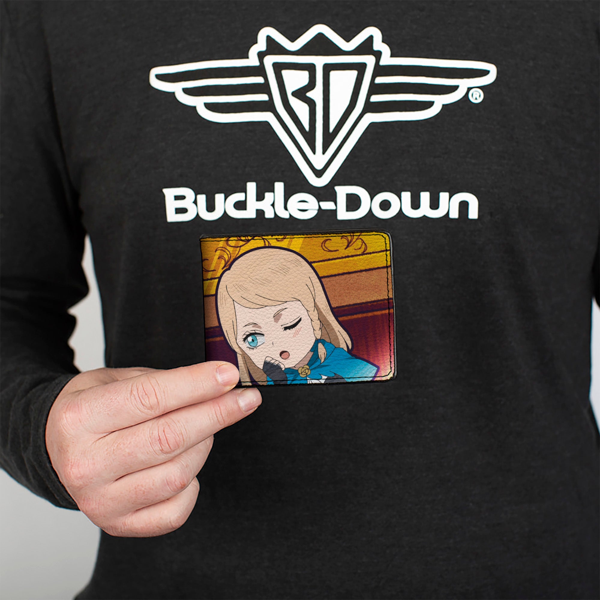 Bi-Fold Wallet - Black Clover Chibi Yami and Charlotte Pose Bi-Fold Wallets Black Clover