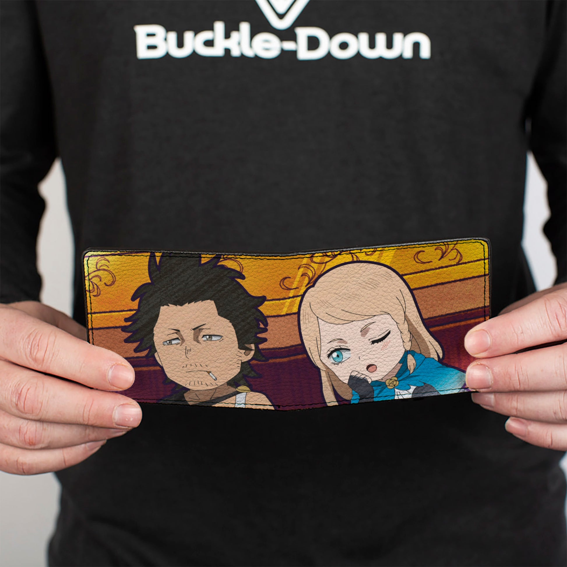 Bi-Fold Wallet - Black Clover Chibi Yami and Charlotte Pose Bi-Fold Wallets Black Clover