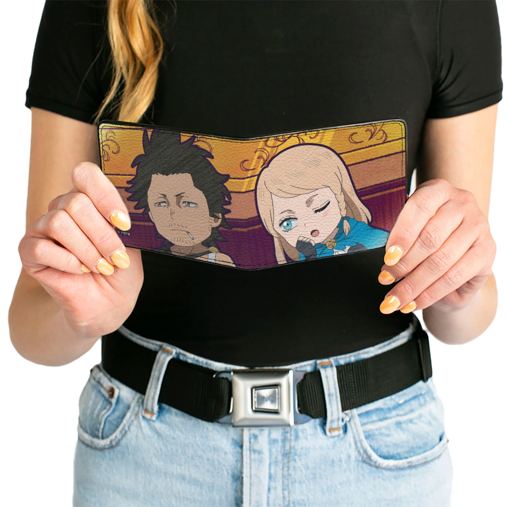 Bi-Fold Wallet - Black Clover Chibi Yami and Charlotte Pose Bi-Fold Wallets Black Clover