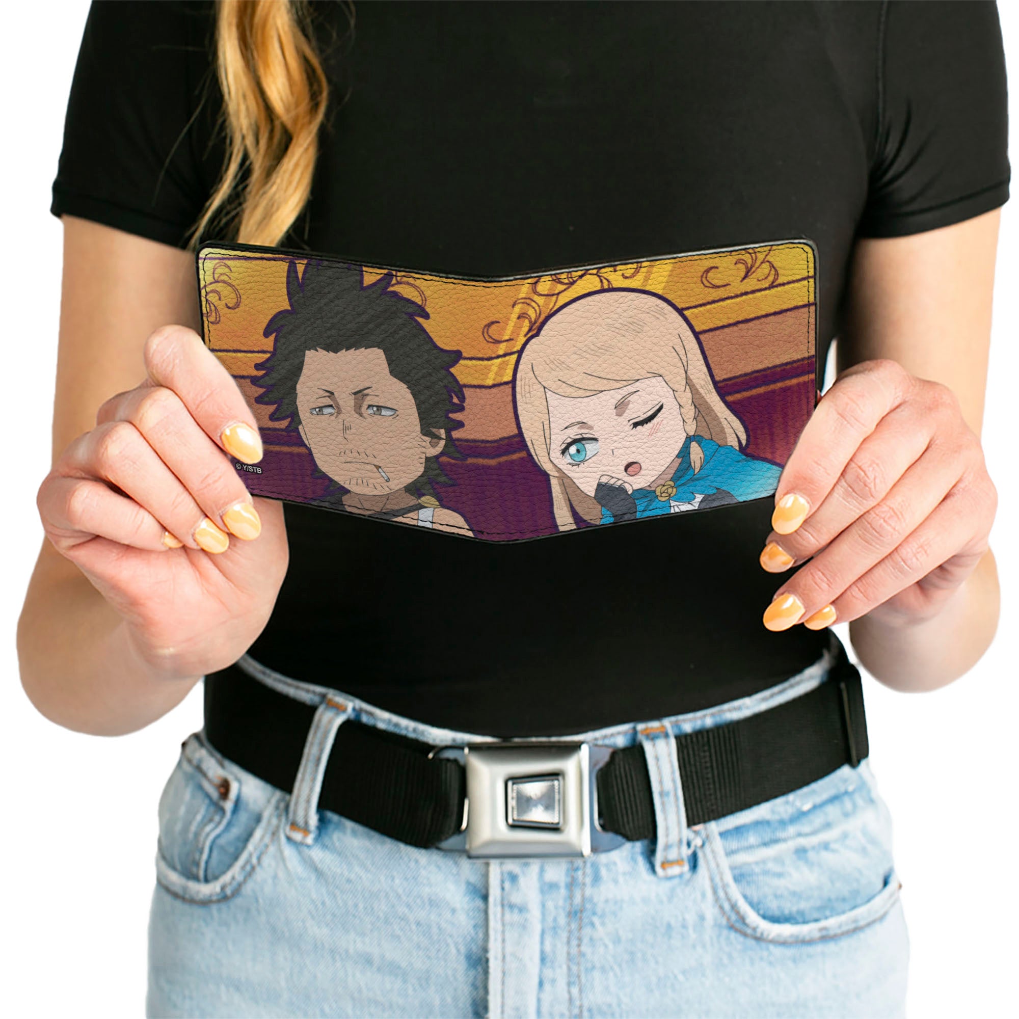 Bi-Fold Wallet - Black Clover Chibi Yami and Charlotte Pose Bi-Fold Wallets Black Clover