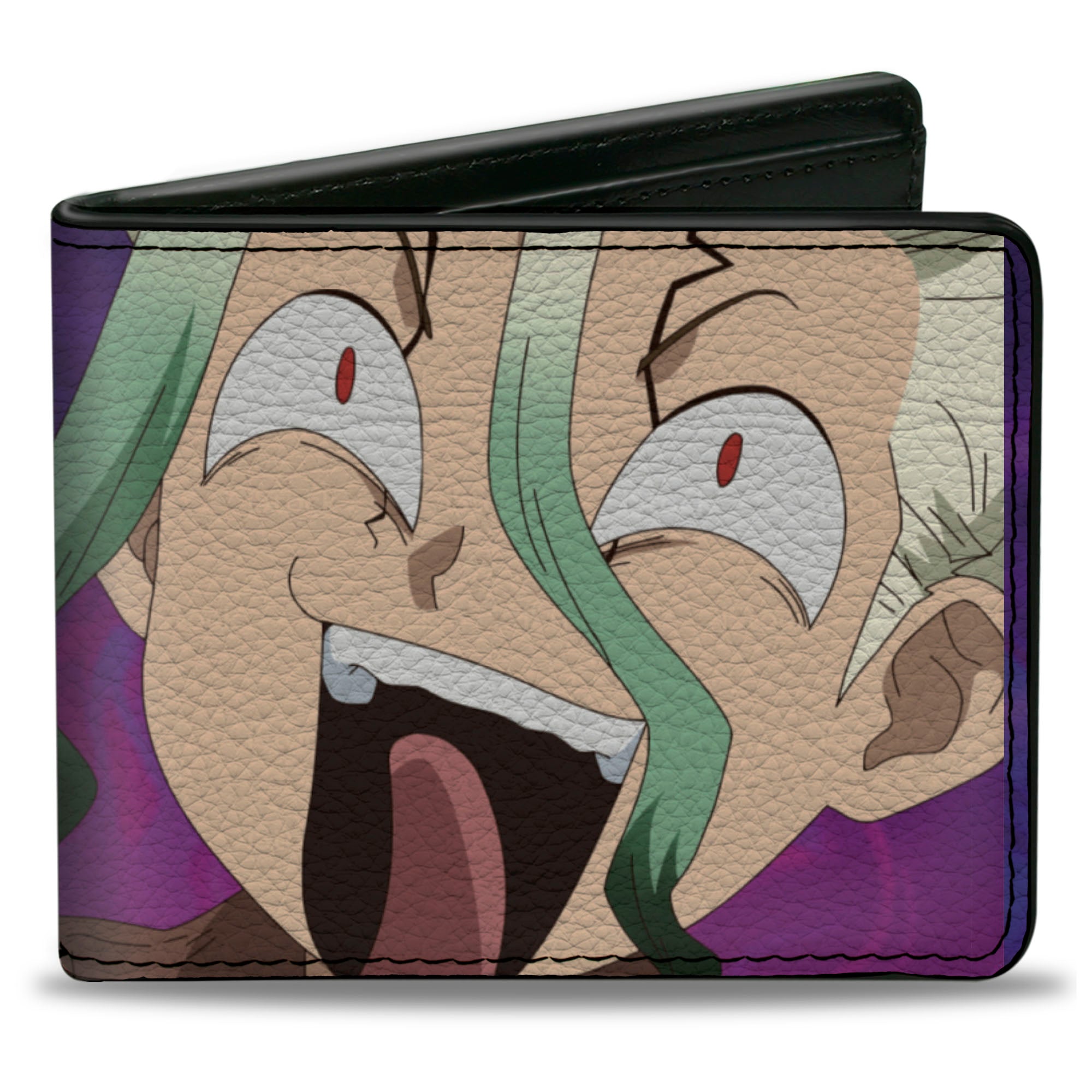 Bi-Fold Wallet - DR. STONE Gen and Senku Smiling Pose Purples Bi-Fold Wallets Dr. Stone