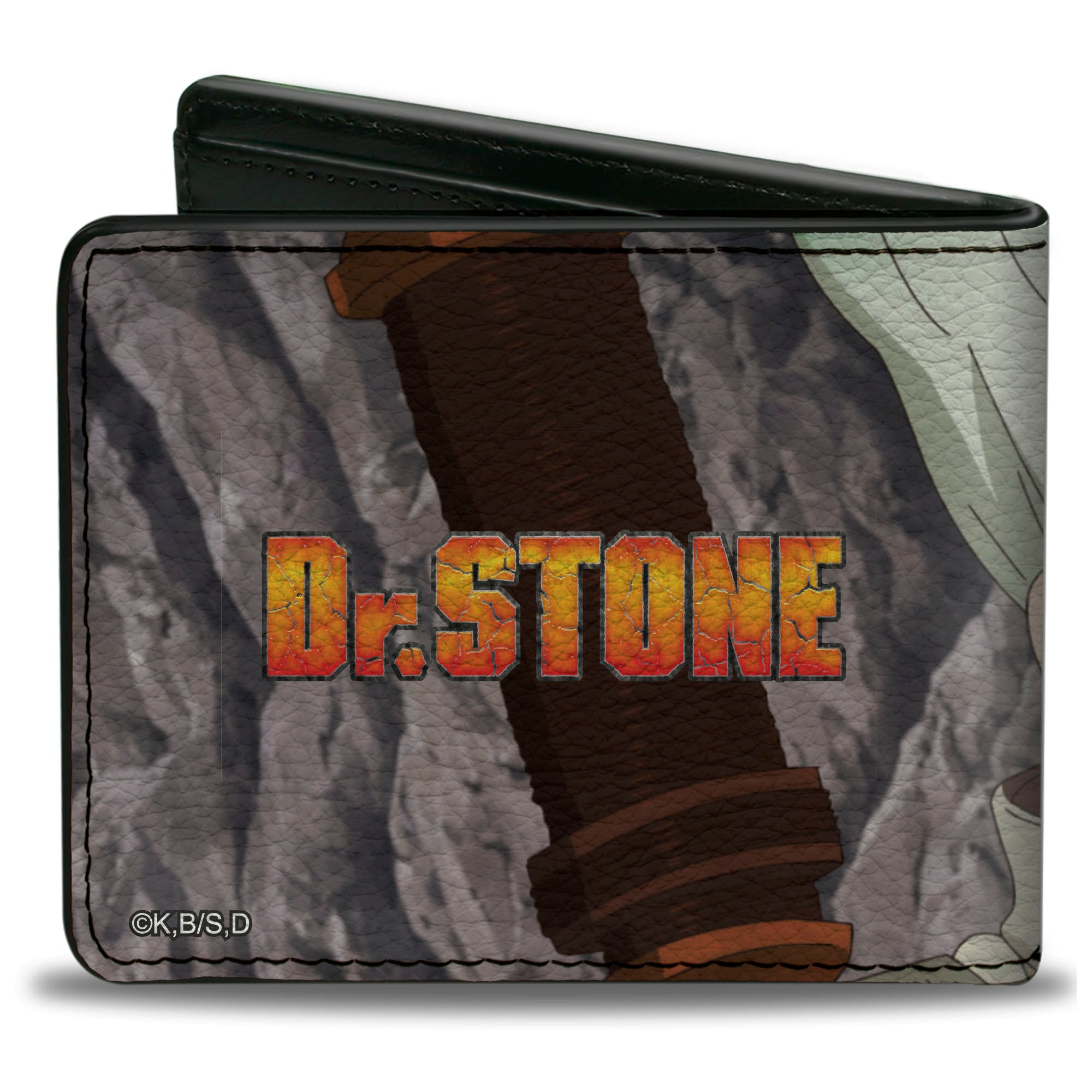 Bi-Fold Wallet - DR. STONE Senku Ishigami Sword Close-Up Pose and Title Logo Bi-Fold Wallets Dr. Stone