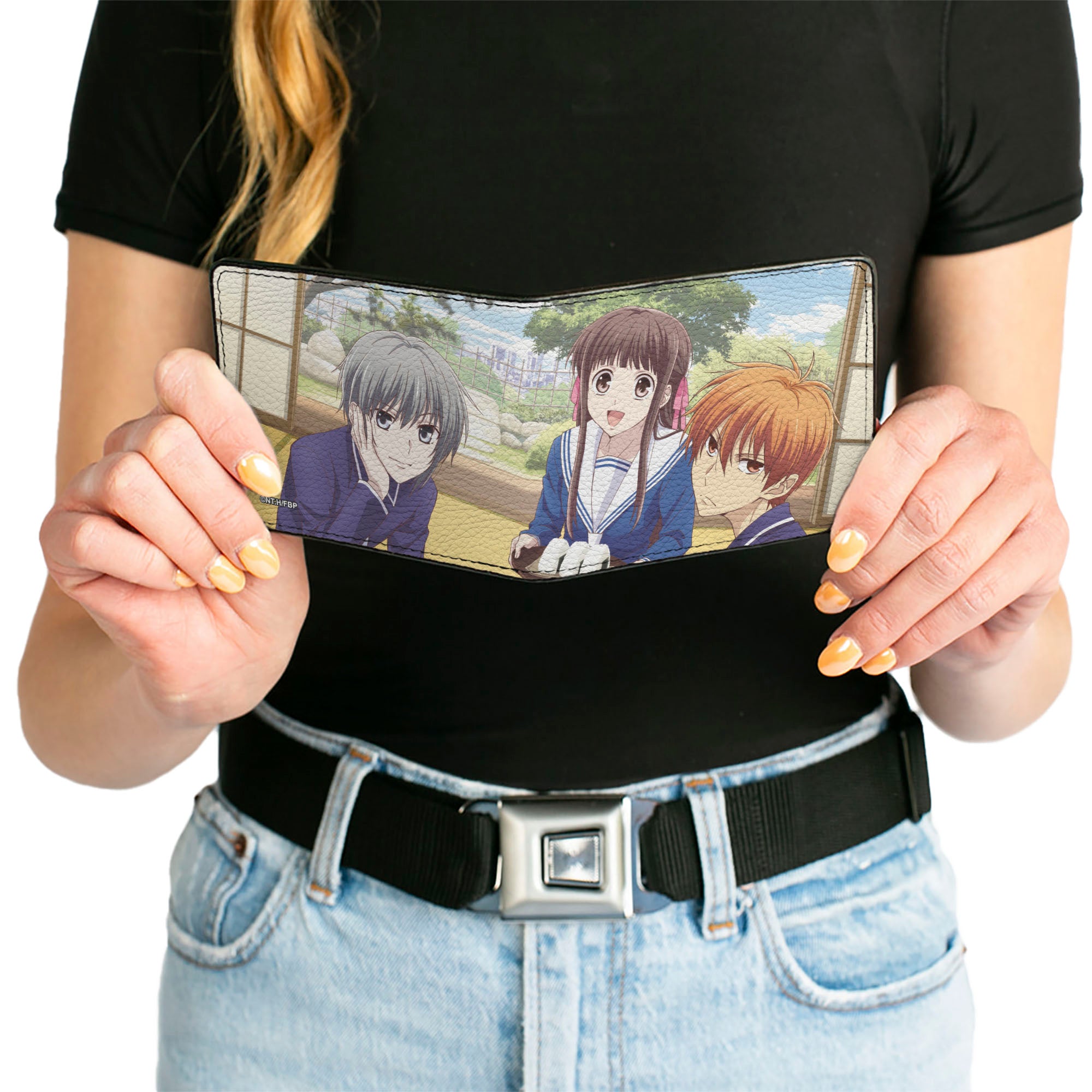Bi-Fold Wallet - Fruits Basket Yuki Tohru Kyo Animage Magazine Group Pose Scene Bi-Fold Wallets Fruits Basket