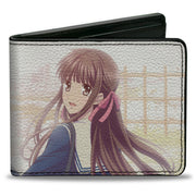 Bi-Fold Wallet - Fruits Basket Tohru Honda School Uniform Exiting Scene Bi-Fold Wallets Fruits Basket