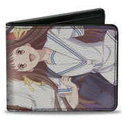 Bi-Fold Wallet - Fruits Basket Season One Six Character Outdoor Group Pose Bi-Fold Wallets Fruits Basket