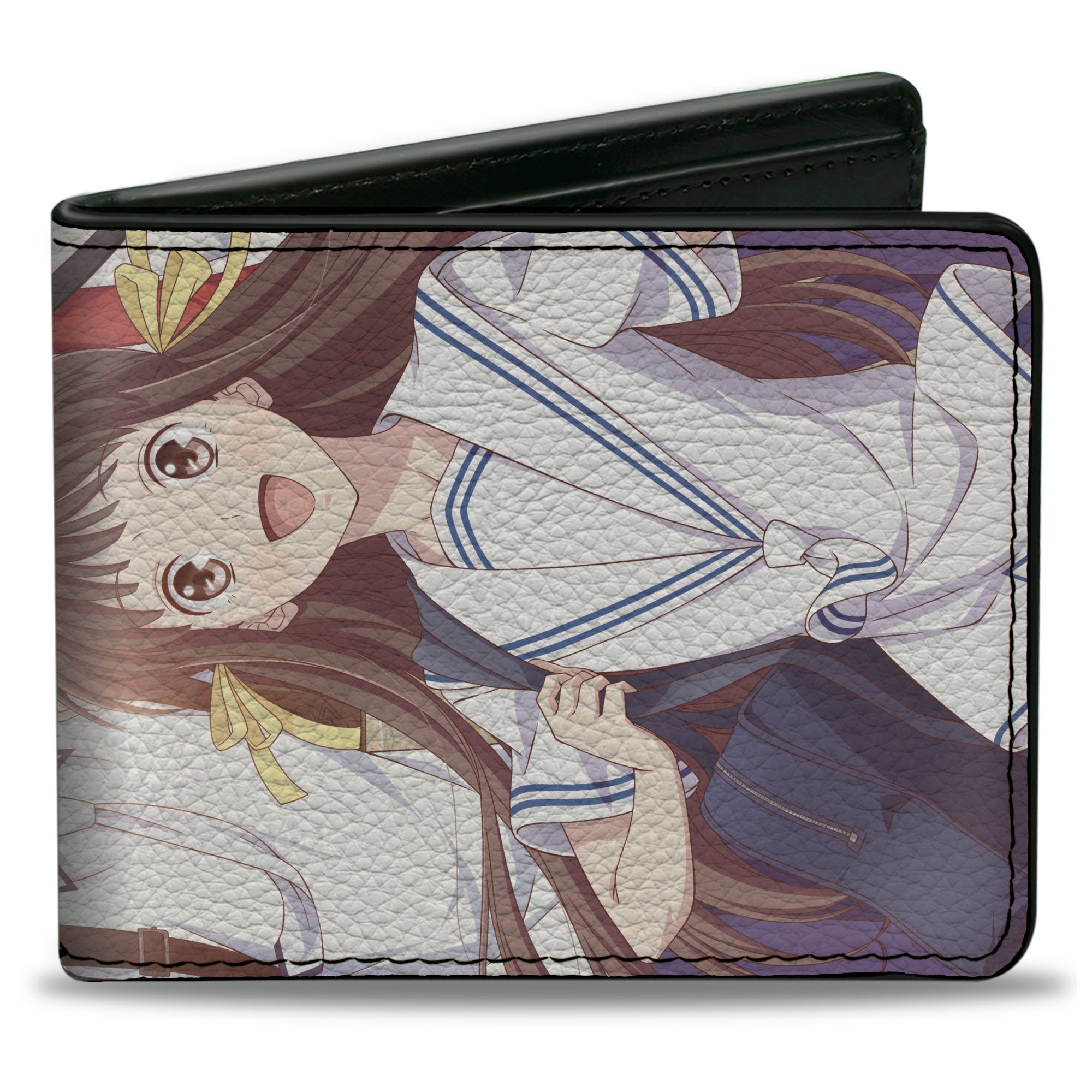 Bi-Fold Wallet - Fruits Basket Season One Six Character Outdoor Group Pose Bi-Fold Wallets Fruits Basket