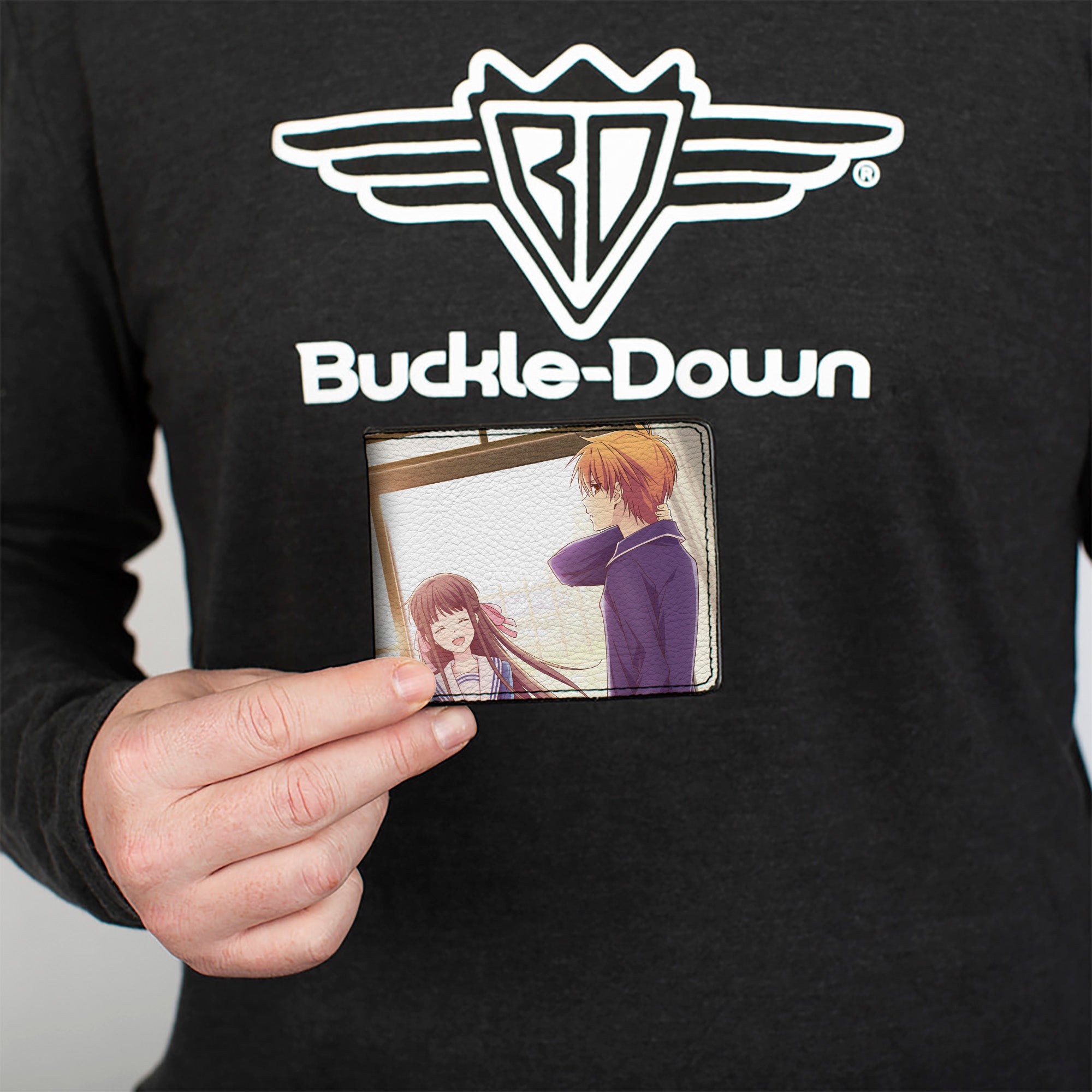 Bi-Fold Wallet - Fruits Basket Welcome Back Four Character Group Scene Bi-Fold Wallets Fruits Basket