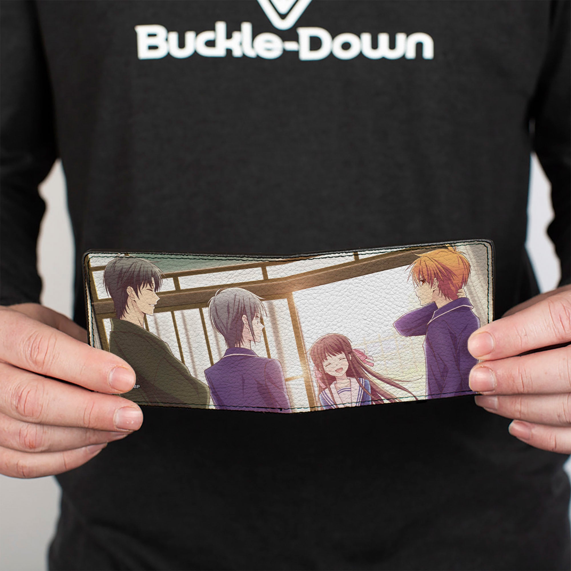 Bi-Fold Wallet - Fruits Basket Welcome Back Four Character Group Scene Bi-Fold Wallets Fruits Basket
