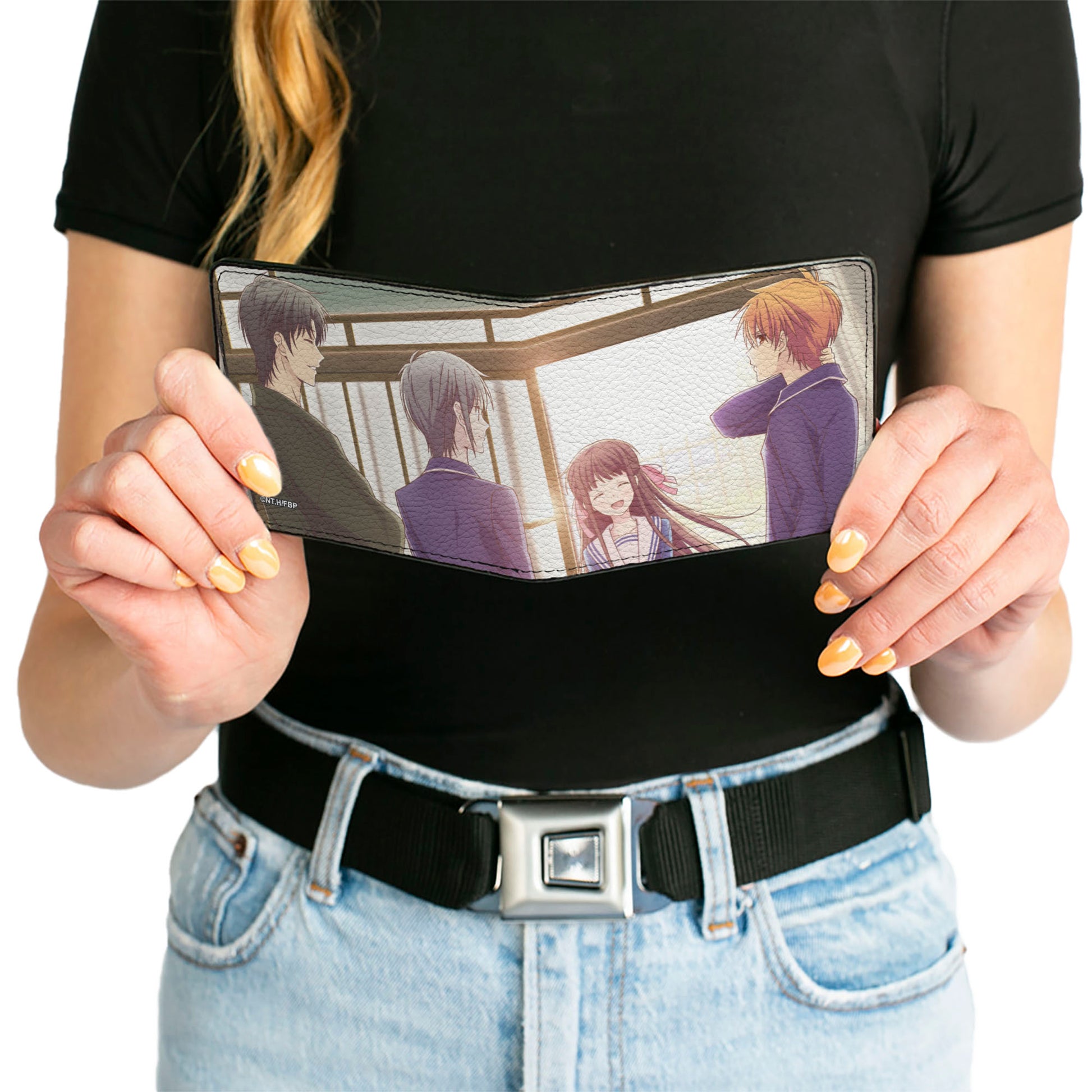 Bi-Fold Wallet - Fruits Basket Welcome Back Four Character Group Scene Bi-Fold Wallets Fruits Basket