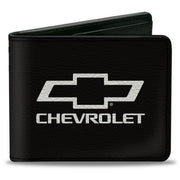 Bi-Fold Wallet - CHEVROLET Bowtie + Americana Camo Black White Red Blue Bi-Fold Wallets GM General Motors