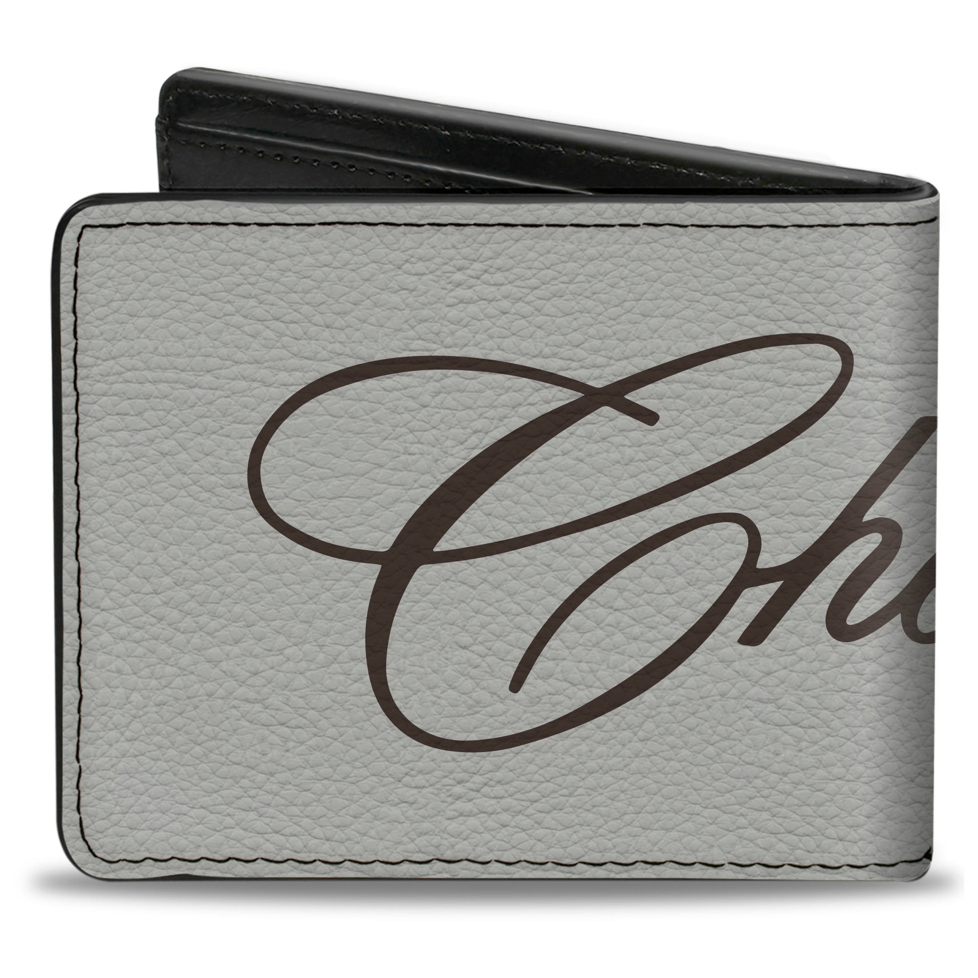 Bi-Fold Wallet - CHEVROLET Script White/Brown Bi-Fold Wallets GM General Motors