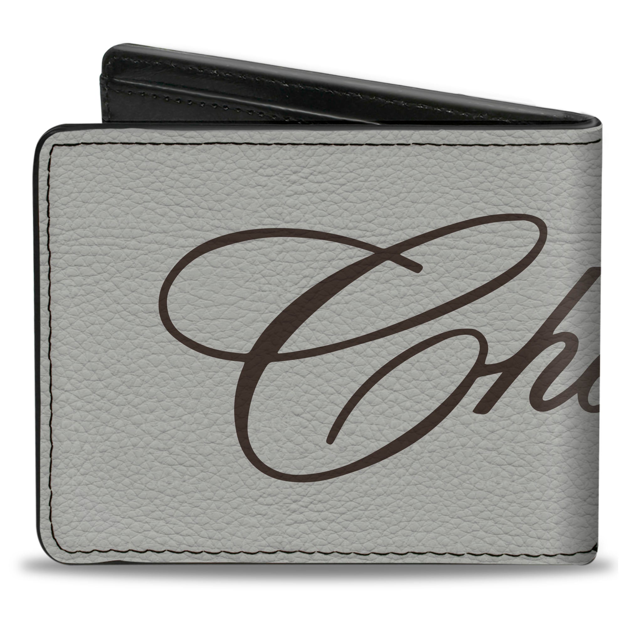 Bi-Fold Wallet - CHEVROLET Script White/Brown Bi-Fold Wallets GM General Motors