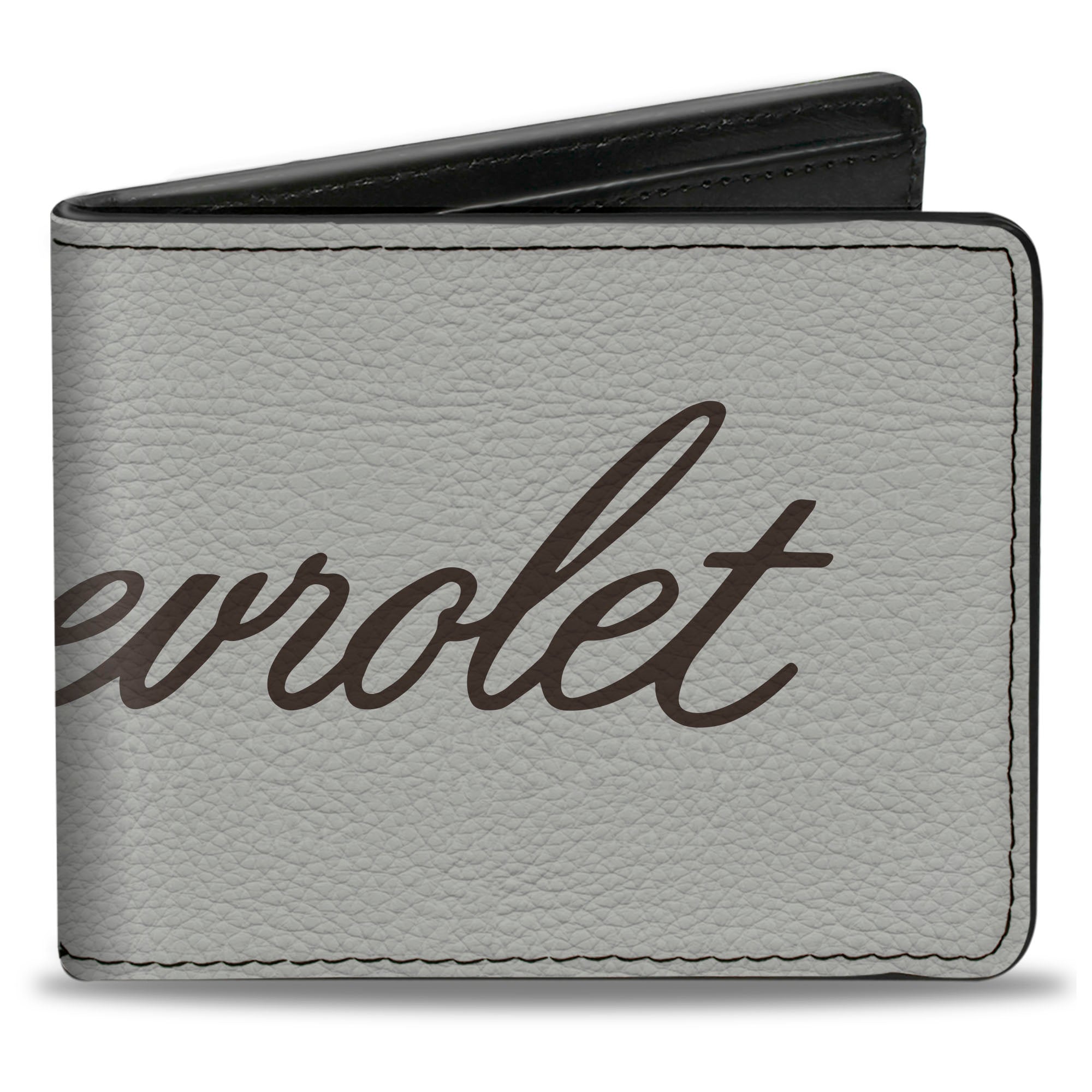 Bi-Fold Wallet - CHEVROLET Script White/Brown Bi-Fold Wallets GM General Motors