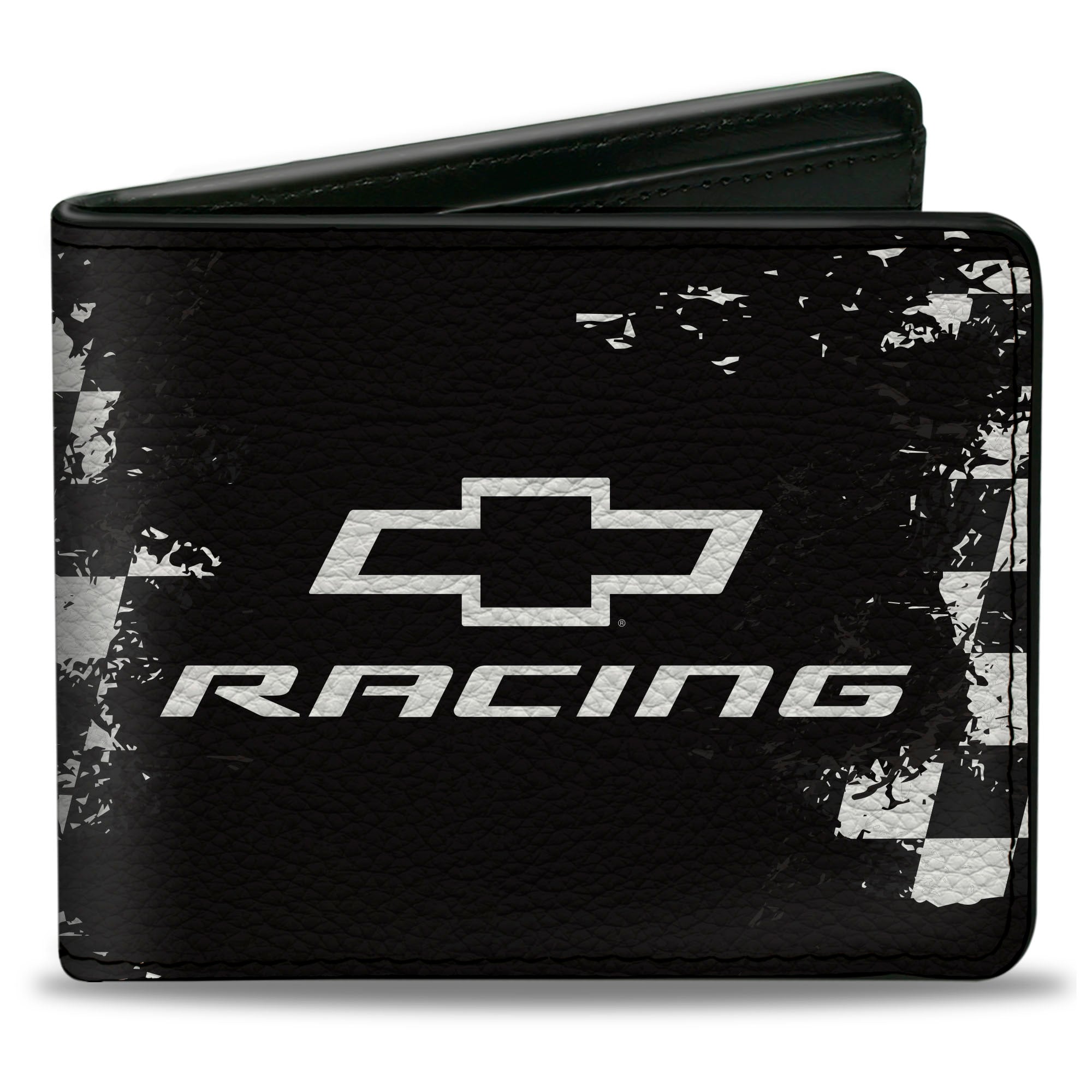 Bi-Fold Wallet - Chevrolet RACING Bowtie Checker Black/White – Buckle-Down