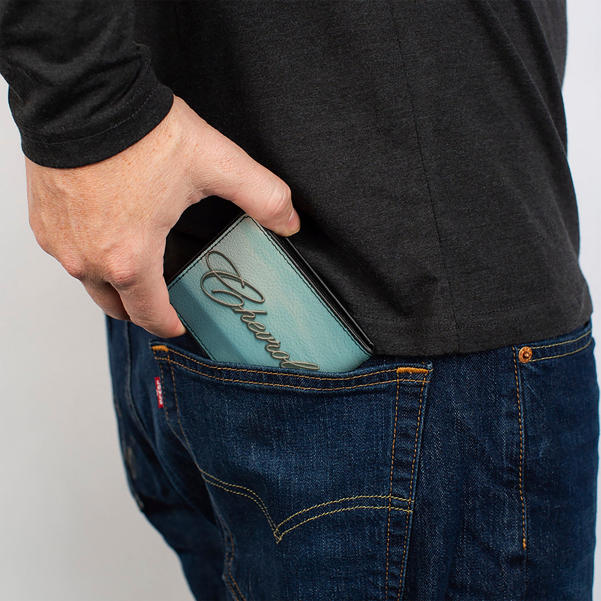 Bi-Fold Wallet - CHEVROLET Side Panel Script Blues/Silvers Bi-Fold Wallets GM General Motors