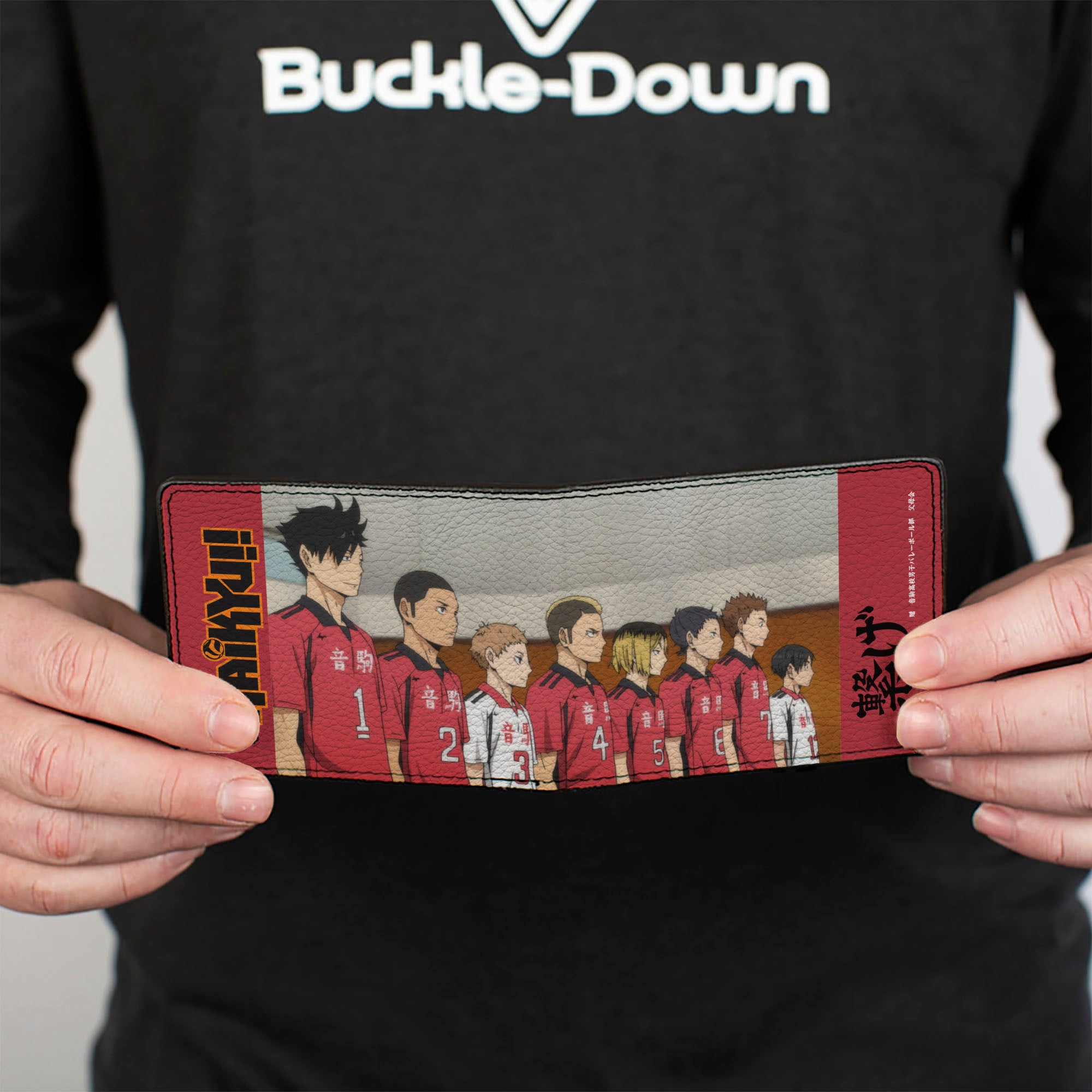 Bi-Fold Wallet - HAIKYU Nekoma High School CONNECT Group Pose Red Bi-Fold Wallets Haikyu!!