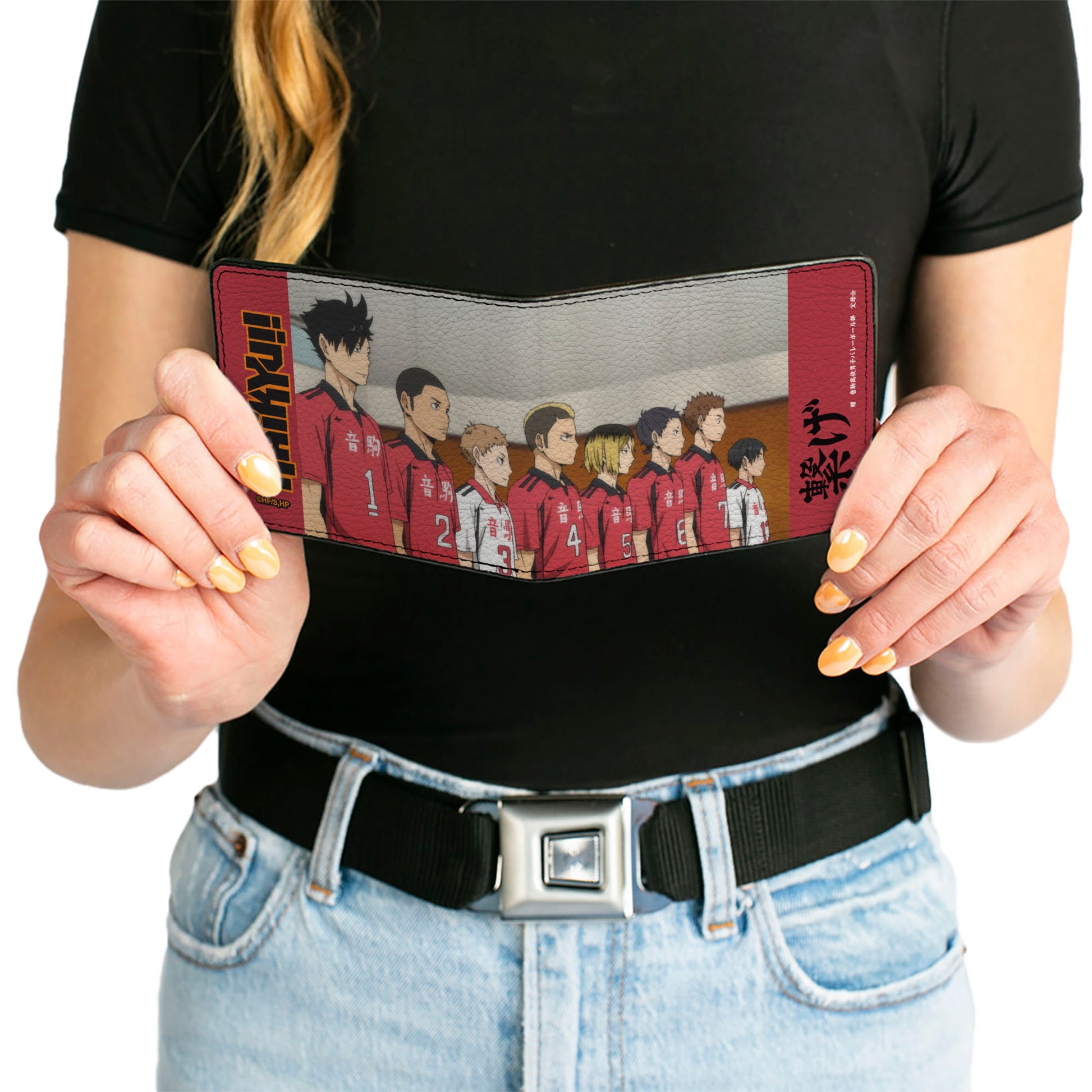 Bi-Fold Wallet - HAIKYU Nekoma High School CONNECT Group Pose Red Bi-Fold Wallets Haikyu!!