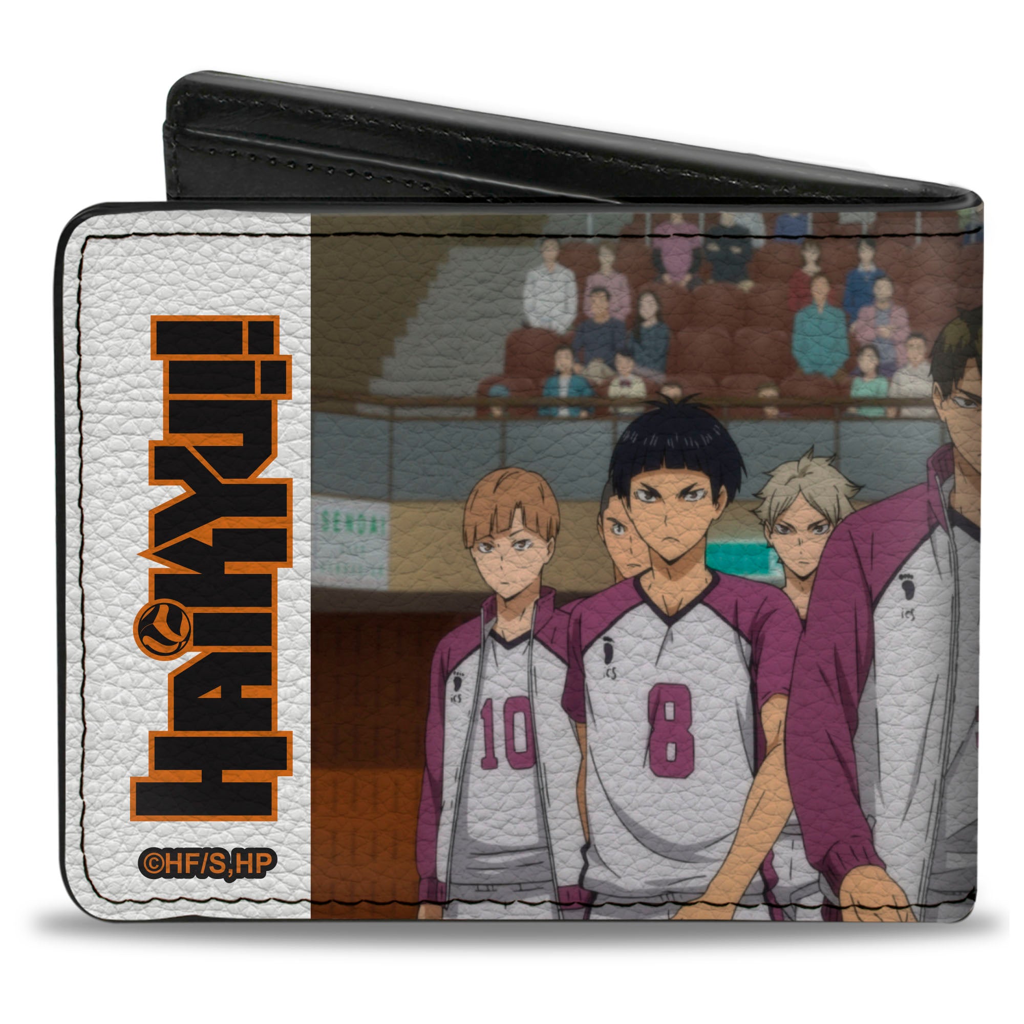 Bi-Fold Wallet - HAIKYU Shiratorizawa Academy Team STRONG MAN Group Pose White Bi-Fold Wallets Haikyu!!