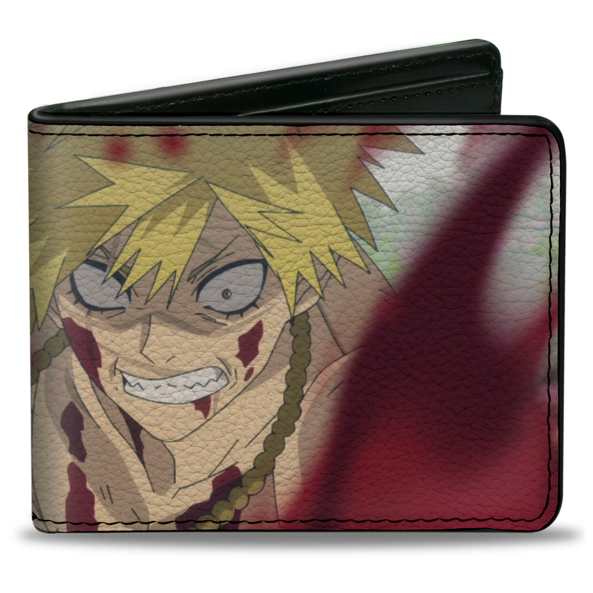 Bi-Fold Wallet - HELL'S PARADISE Aza Chobei Fighting Pose and Title Logo Bi-Fold Wallets Hell's Paradise